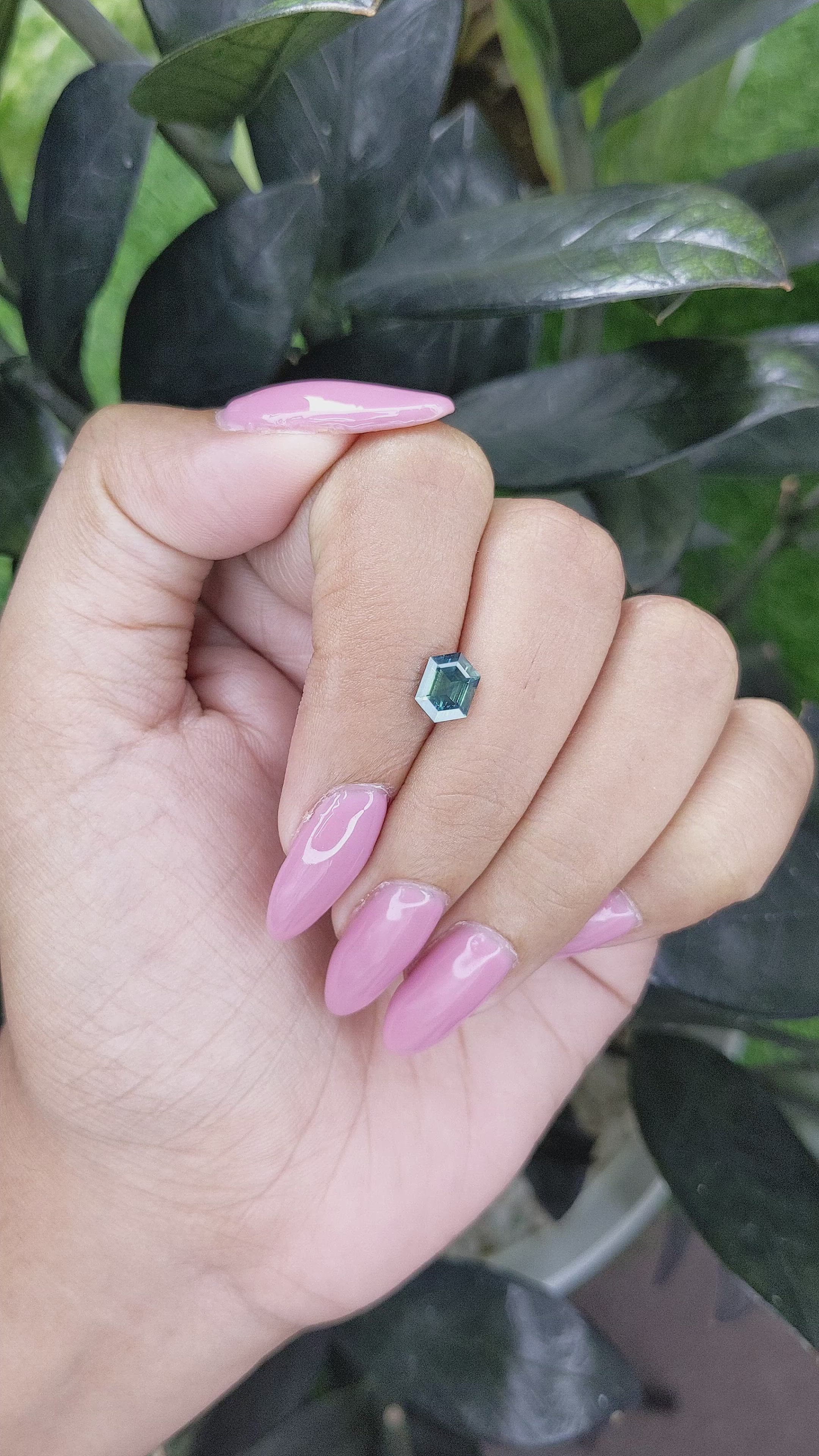 1.13 Ct. Bluish Green Sapphire from Australia Size Video