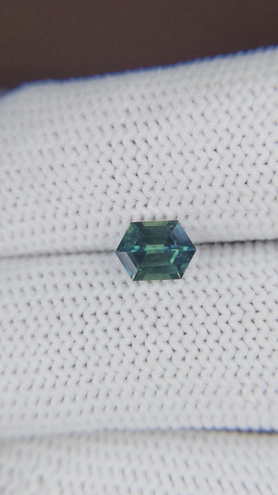 1.13 Ct. Bluish Green Sapphire from Australia Size Video