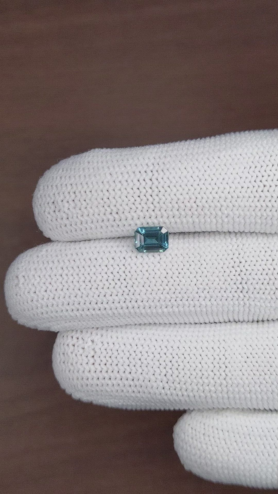 1.15 Ct. Greenish Blue Sapphire from Madagascar Size Video