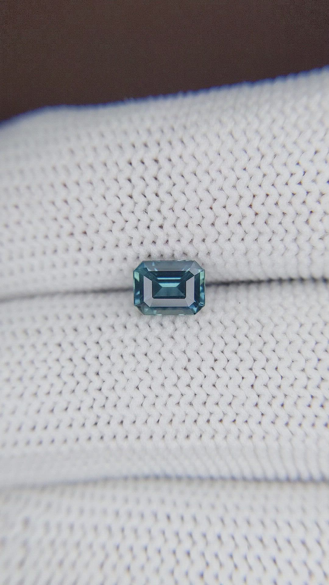 1.15 Ct. Greenish Blue Sapphire from Madagascar Size Video