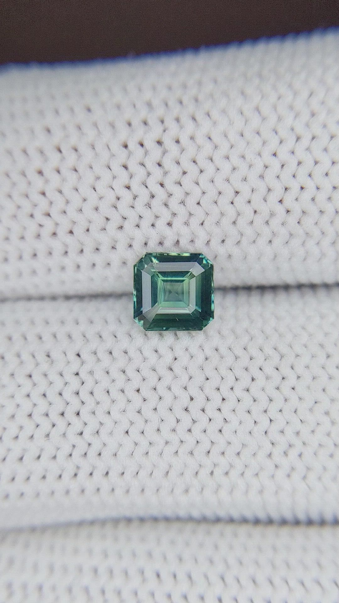 1.10 Ct. Bluish Green Sapphire from Madagascar Size Video