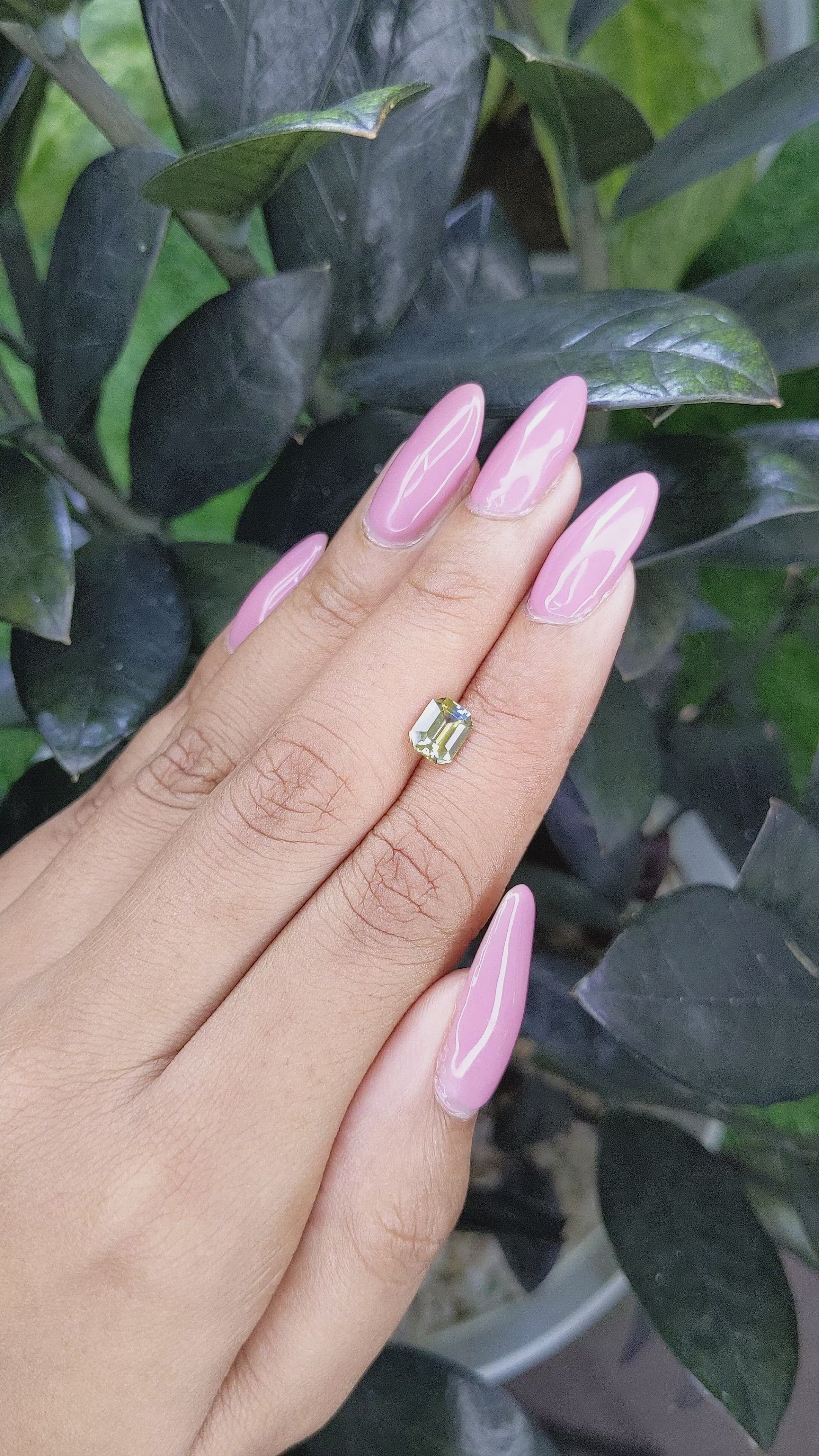 1.23 Ct. Bi Color Sapphire from Madagascar Size Video