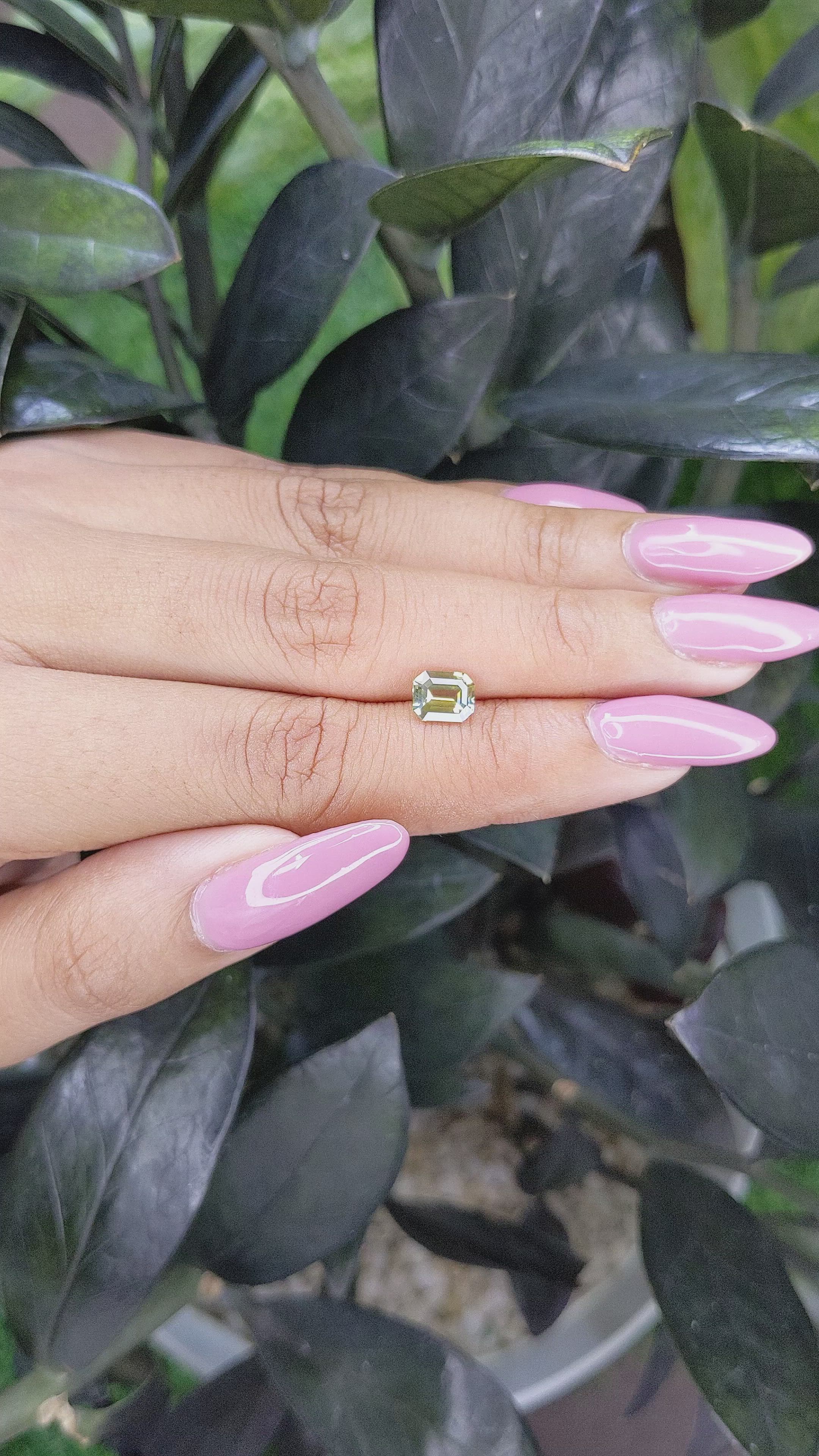 1.23 Ct. Bi Color Sapphire from Madagascar Size Video