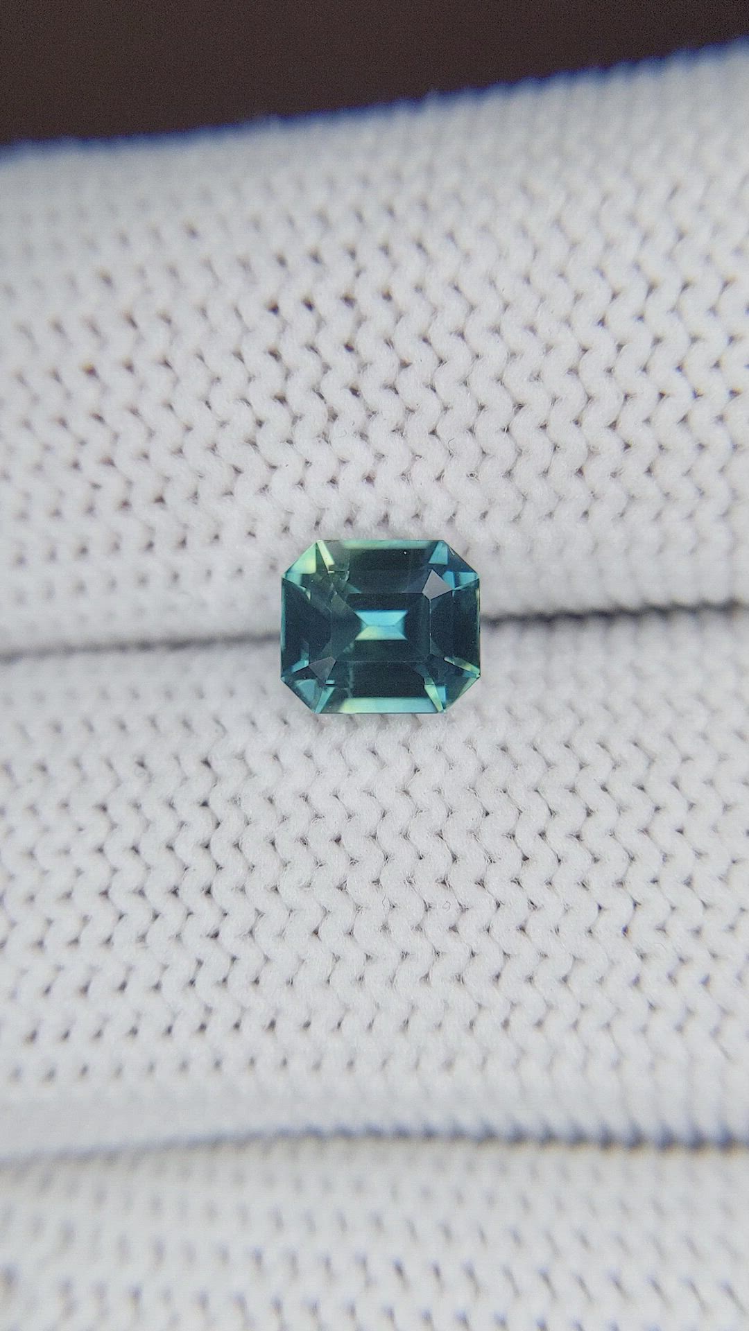 1.52 Ct. Greenish Blue Sapphire from Madagascar Size Video