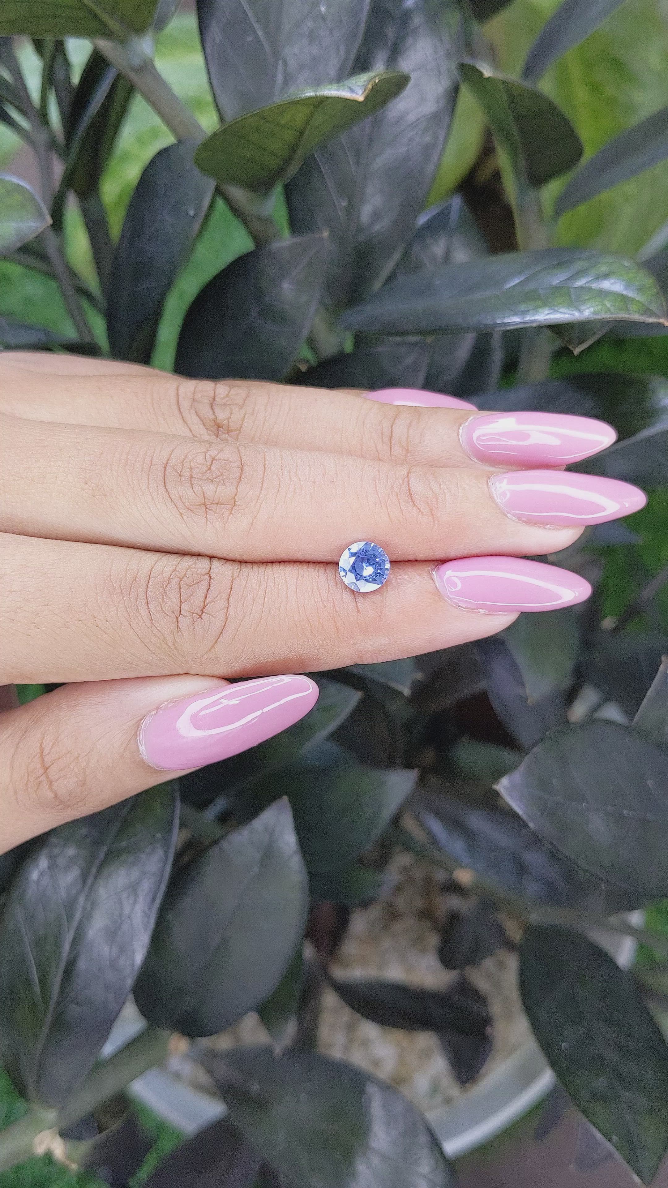 1.21 Ct. Blue Sapphire from Ceylon (Sri Lanka) Size Video