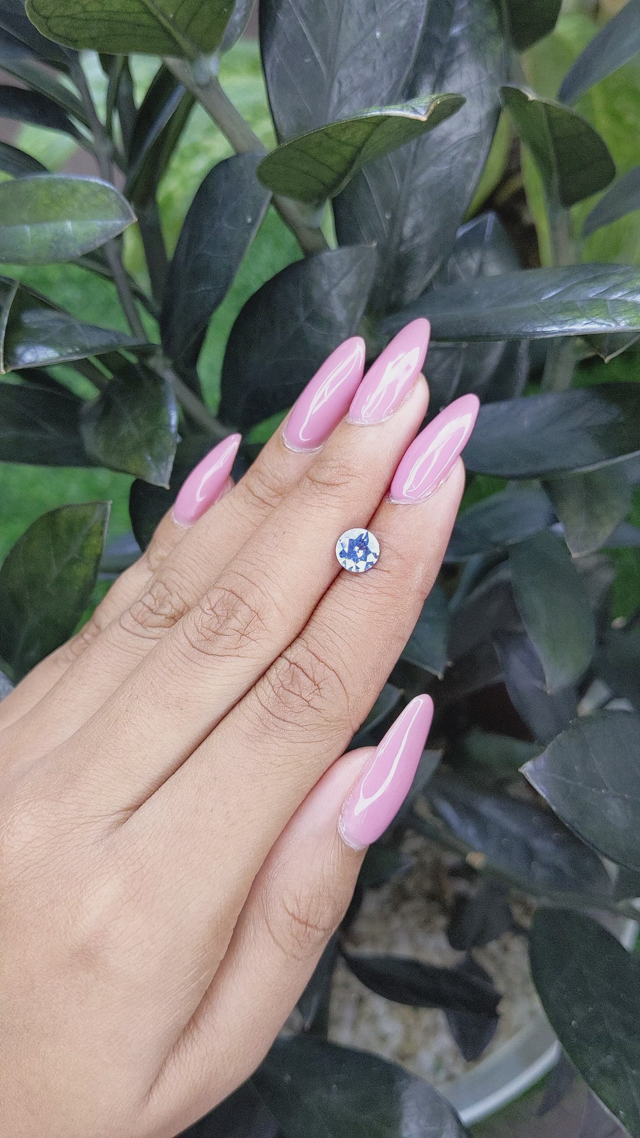 1.21 Ct. Blue Sapphire from Ceylon (Sri Lanka) Size Video