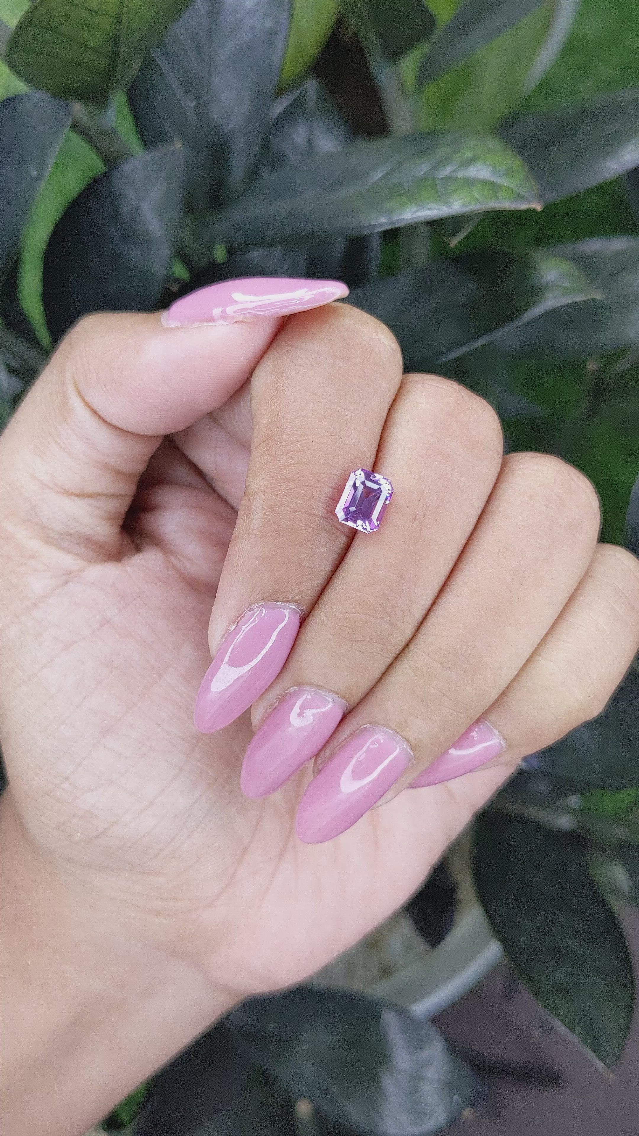 1.54 Ct. Purple Sapphire from Madagascar Size Video