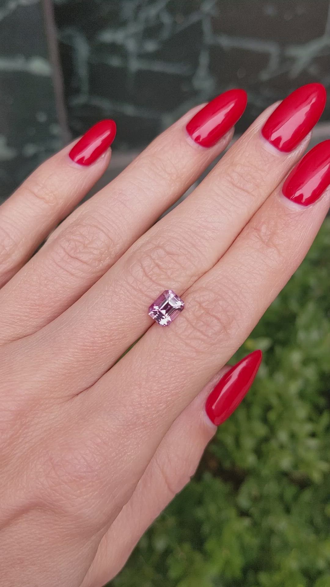 1.54 Ct. Purple Sapphire from Madagascar Size Video