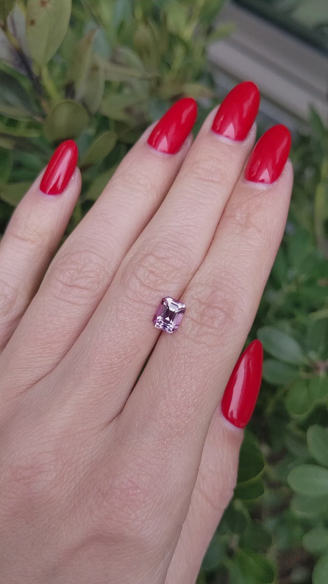 1.54 Ct. Purple Sapphire from Madagascar Size Video
