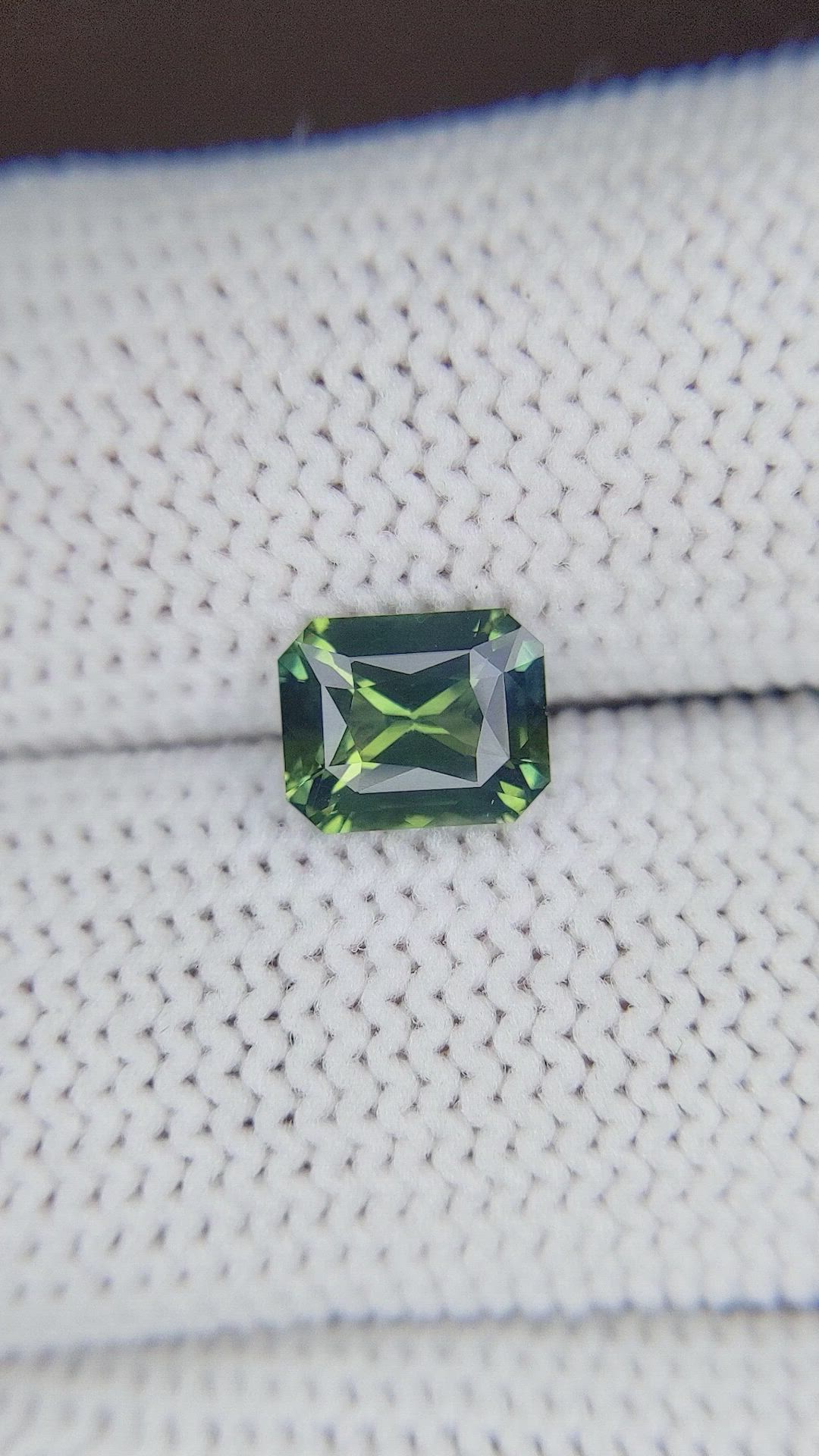 1.59 Ct. Green Sapphire from Madagascar Size Video