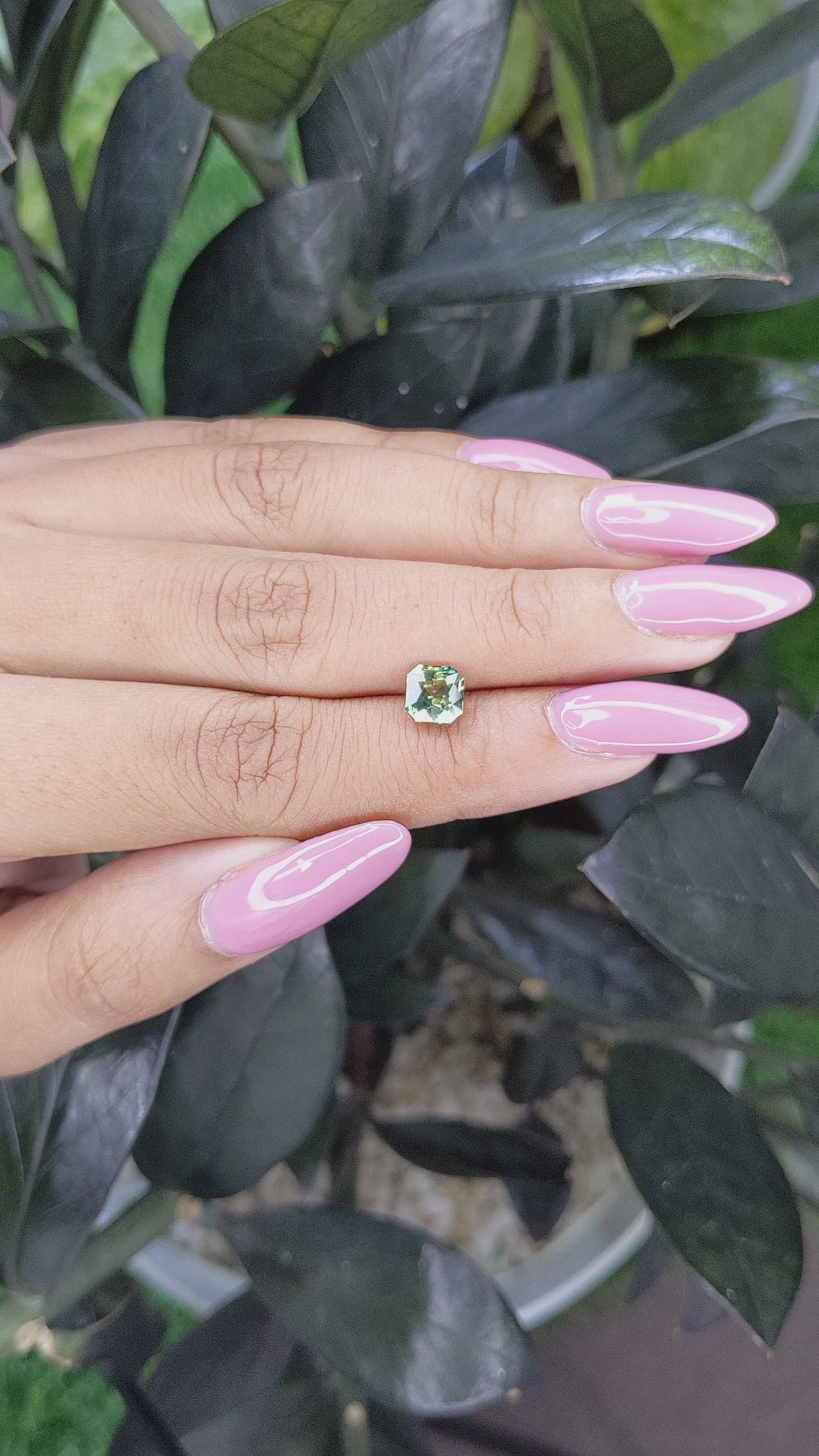 1.50 Ct. Yellowish Green Sapphire from Australia Size Video