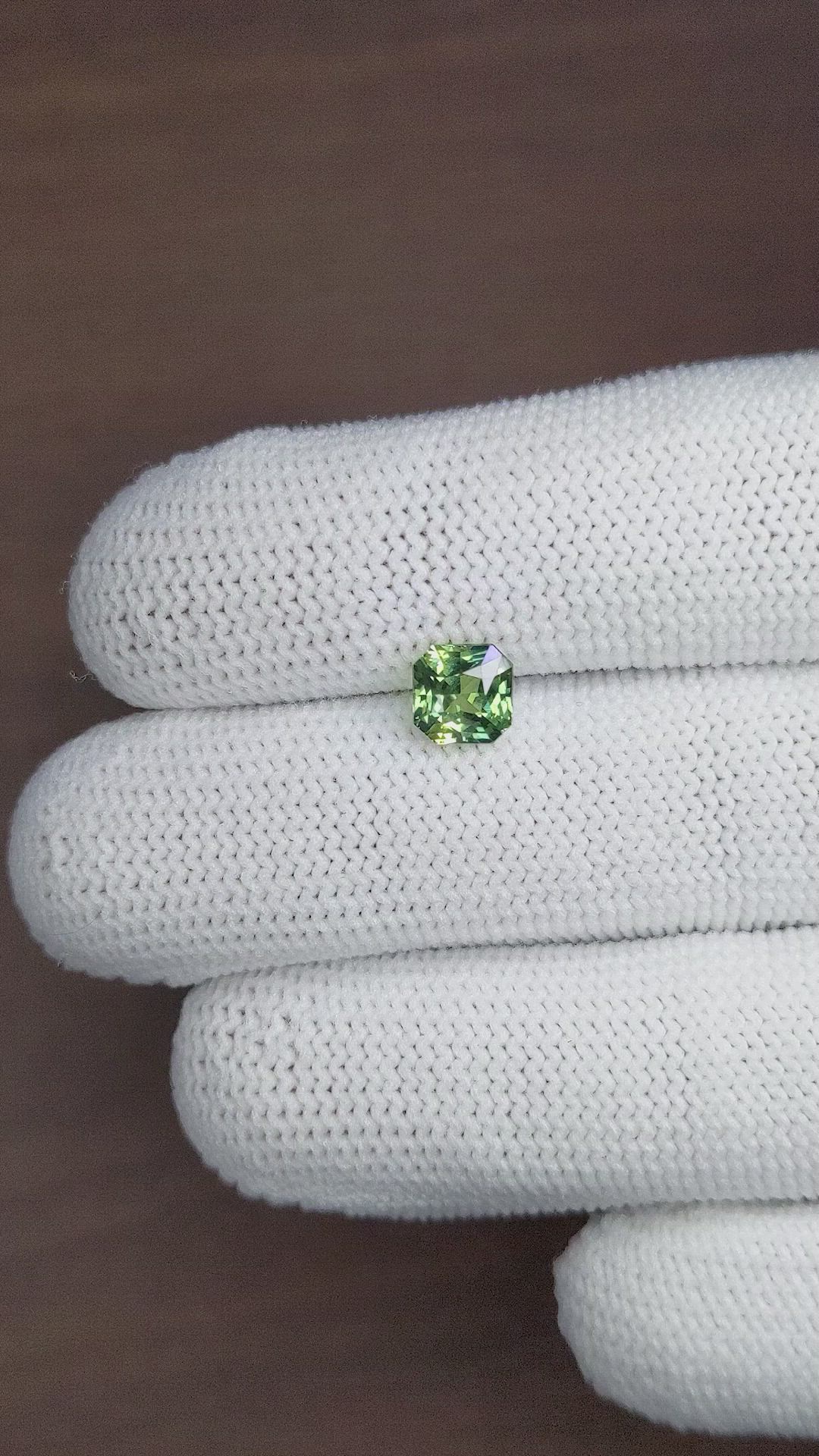 1.50 Ct. Yellowish Green Sapphire from Australia Size Video