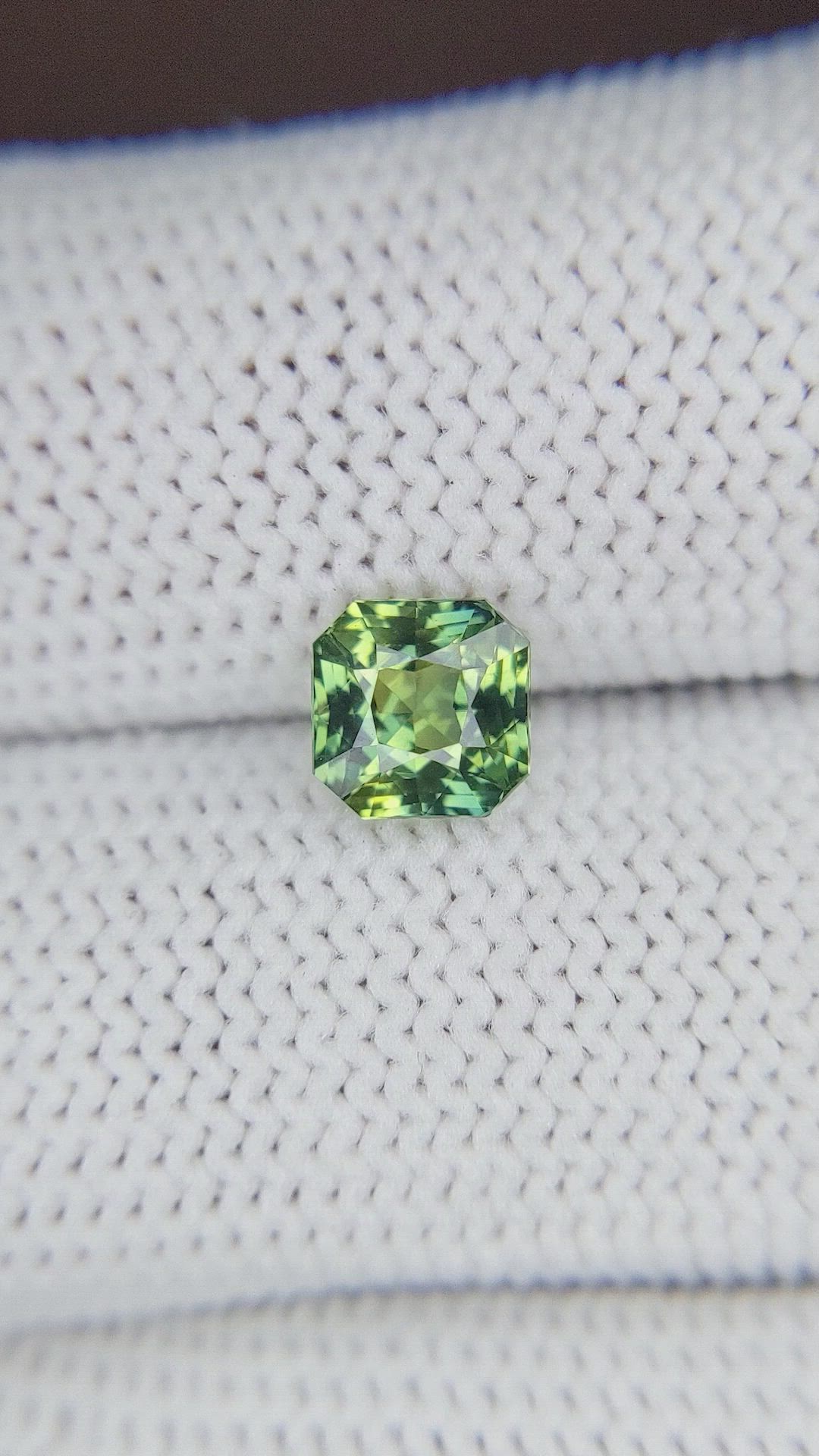 1.50 Ct. Yellowish Green Sapphire from Australia Size Video