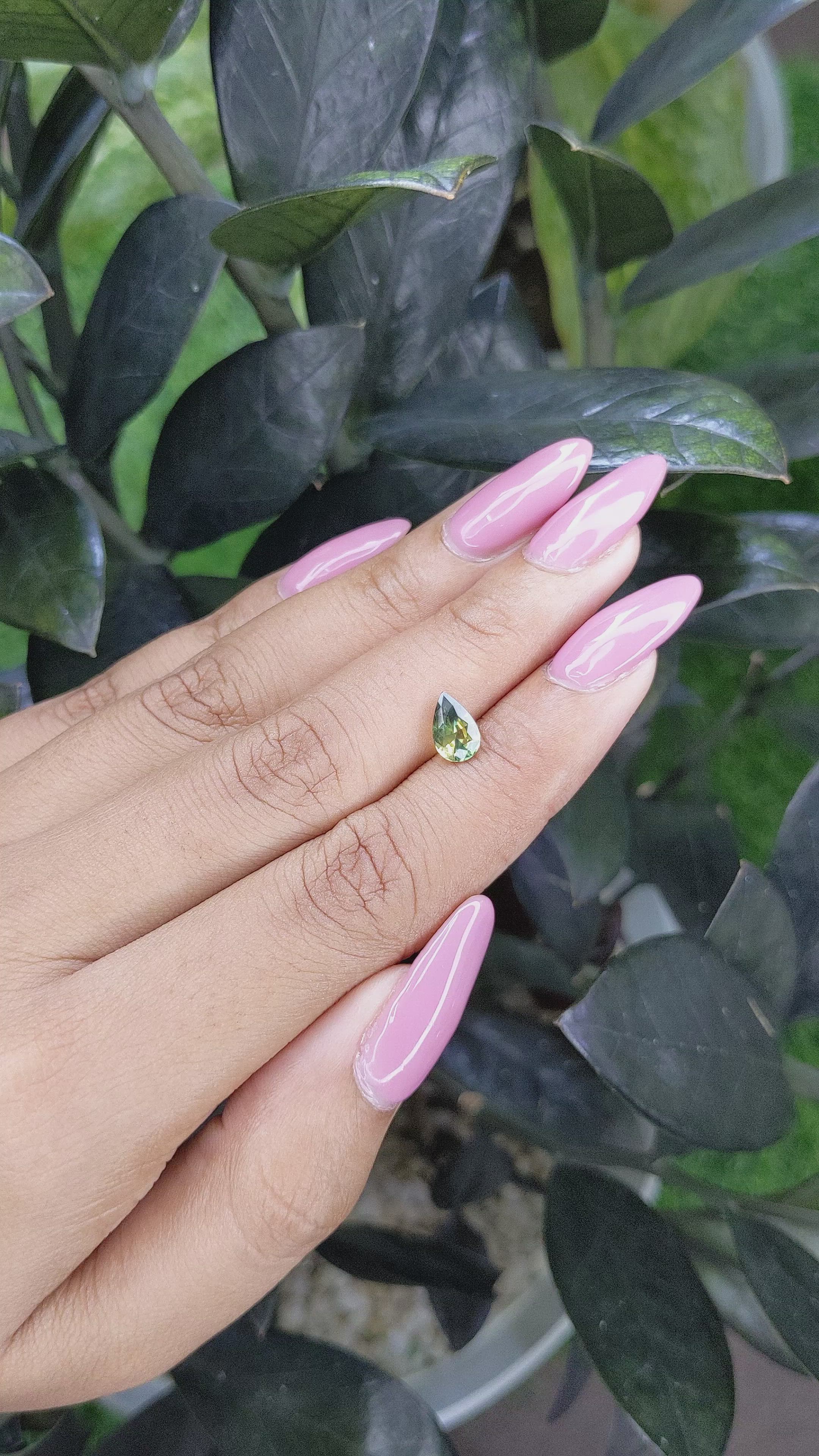 1.10 Ct. Bi Color Sapphire from Madagascar Size Video