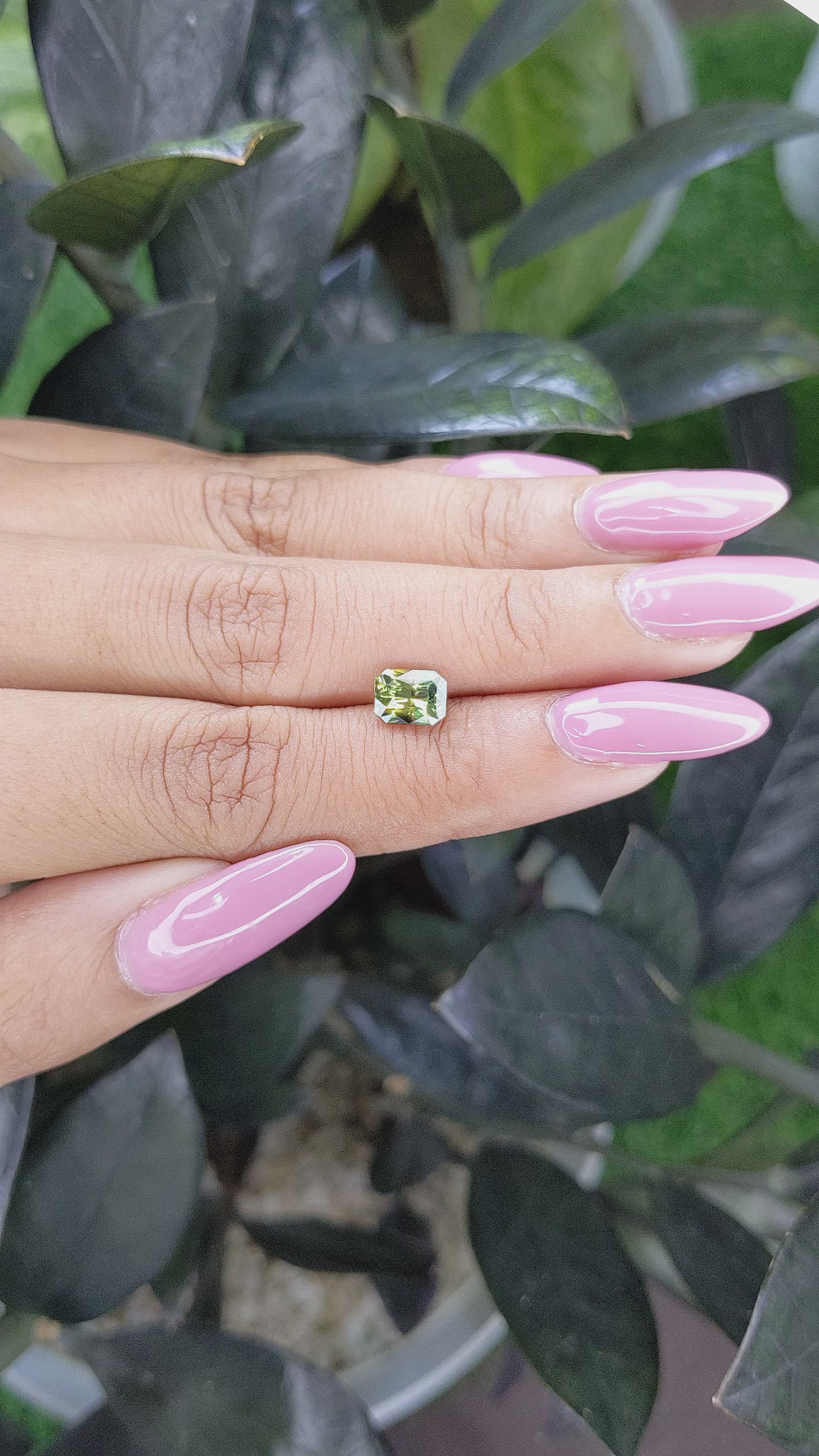 1.48 Ct. Bi Color Sapphire from Madagascar Size Video