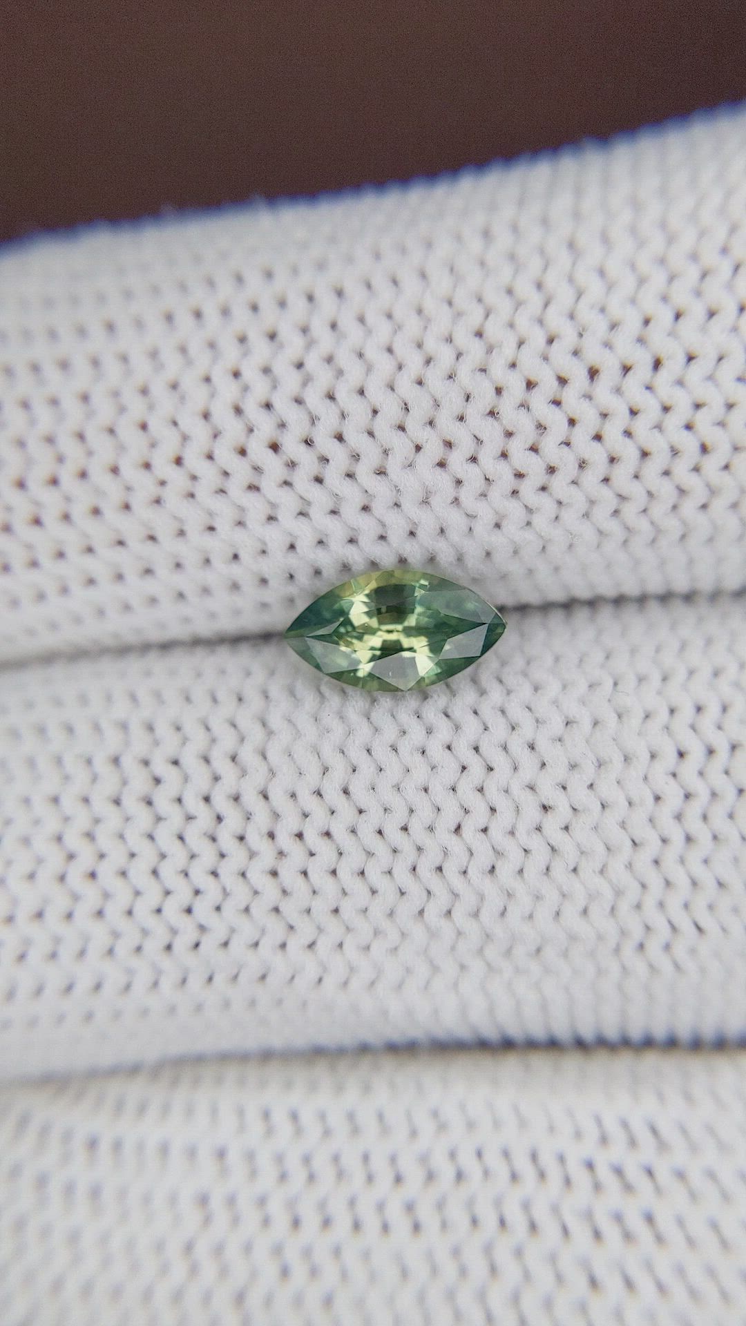 1.17 Ct. Yellowish Green Sapphire from Madagascar Size Video
