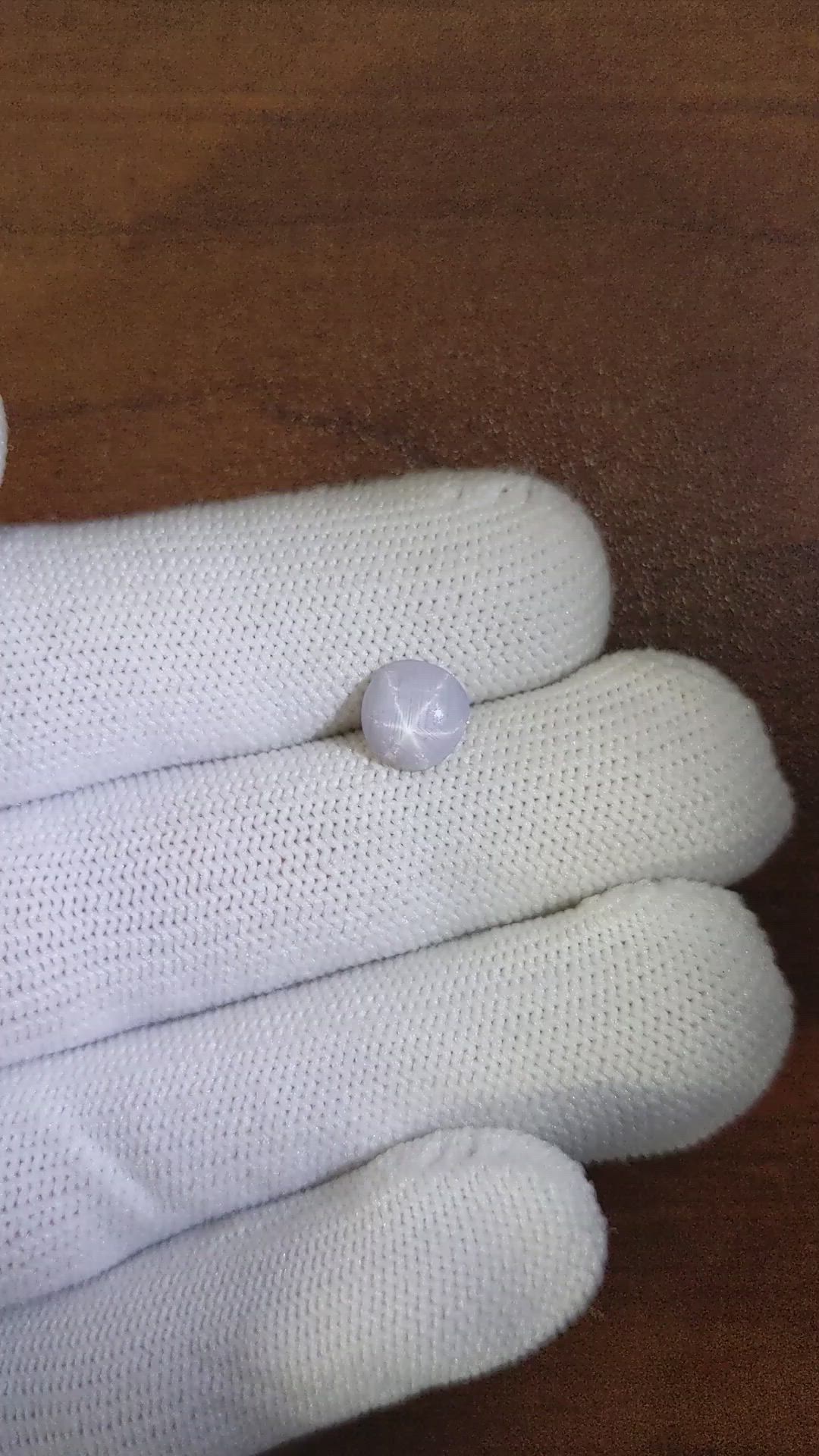 1.35 Ct. Grey Star Sapphire from Ceylon (Sri Lanka) Size Video
