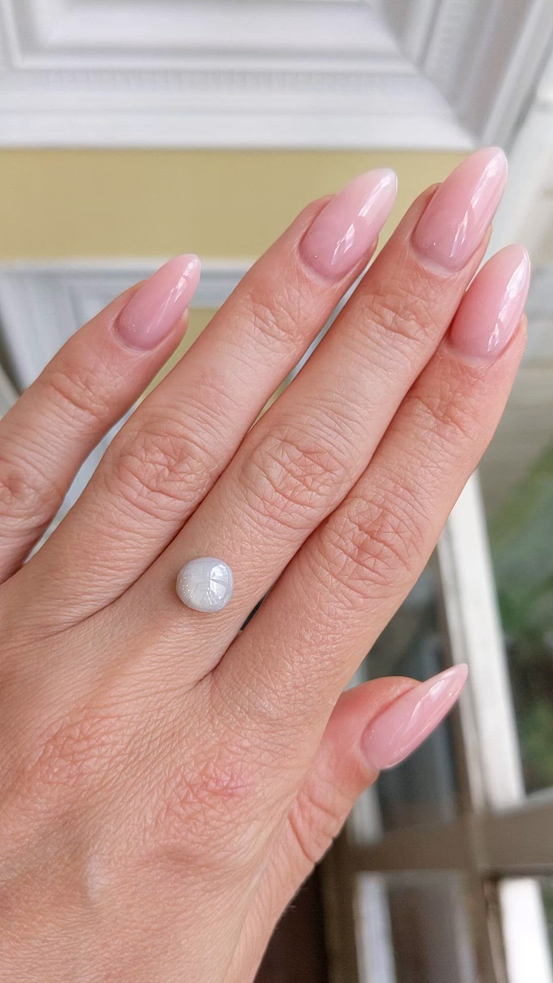 1.35 Ct. Grey Star Sapphire from Ceylon (Sri Lanka) Size Video