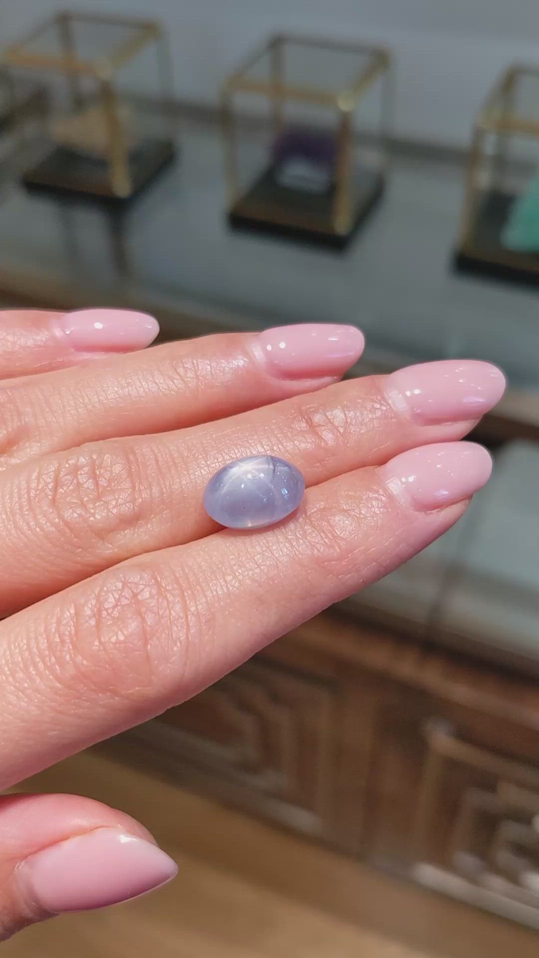 9.04 Ct. Blue Star Sapphire from Ceylon (Sri Lanka) Size Video