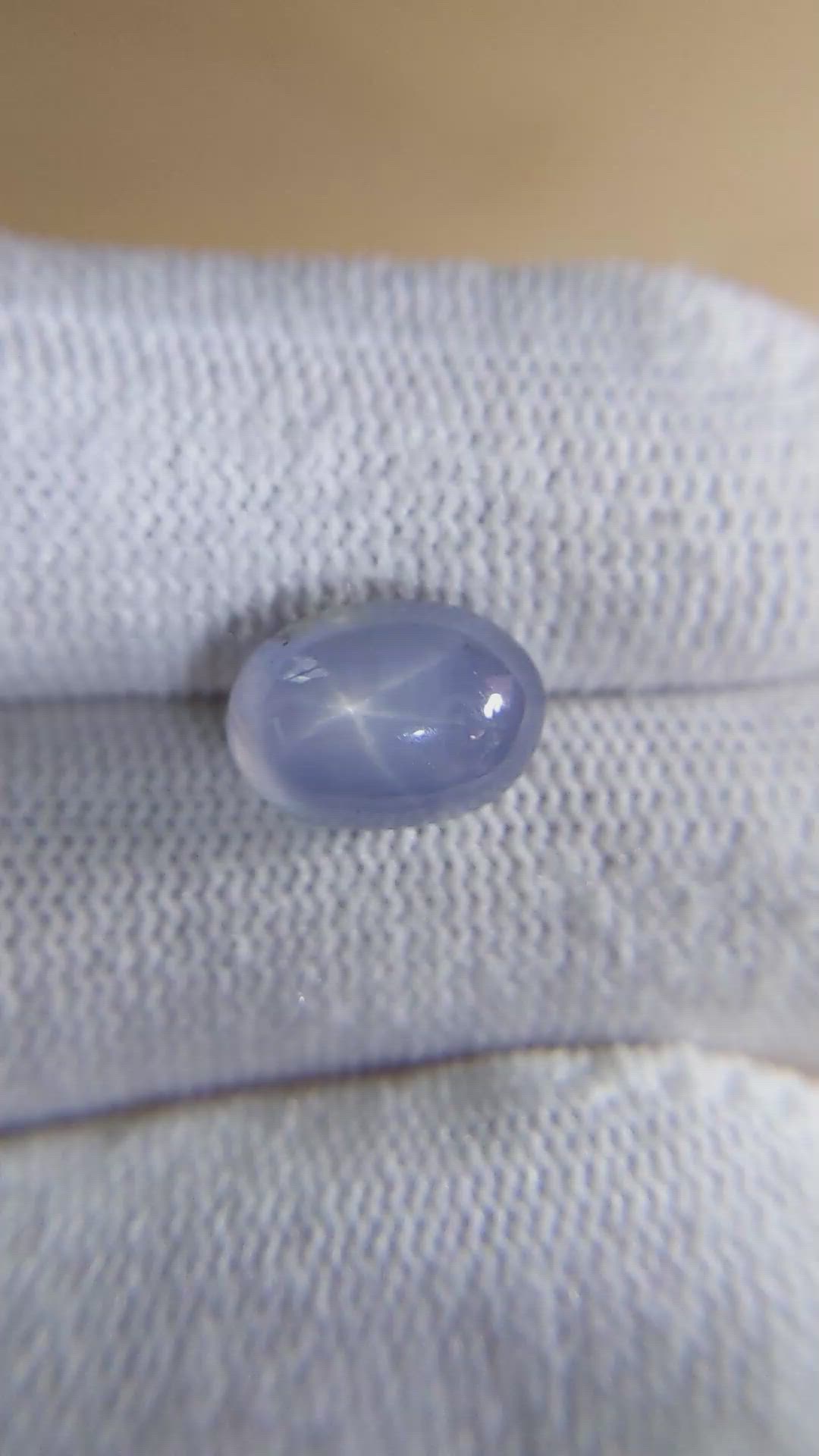 9.04 Ct. Blue Star Sapphire from Ceylon (Sri Lanka) Size Video
