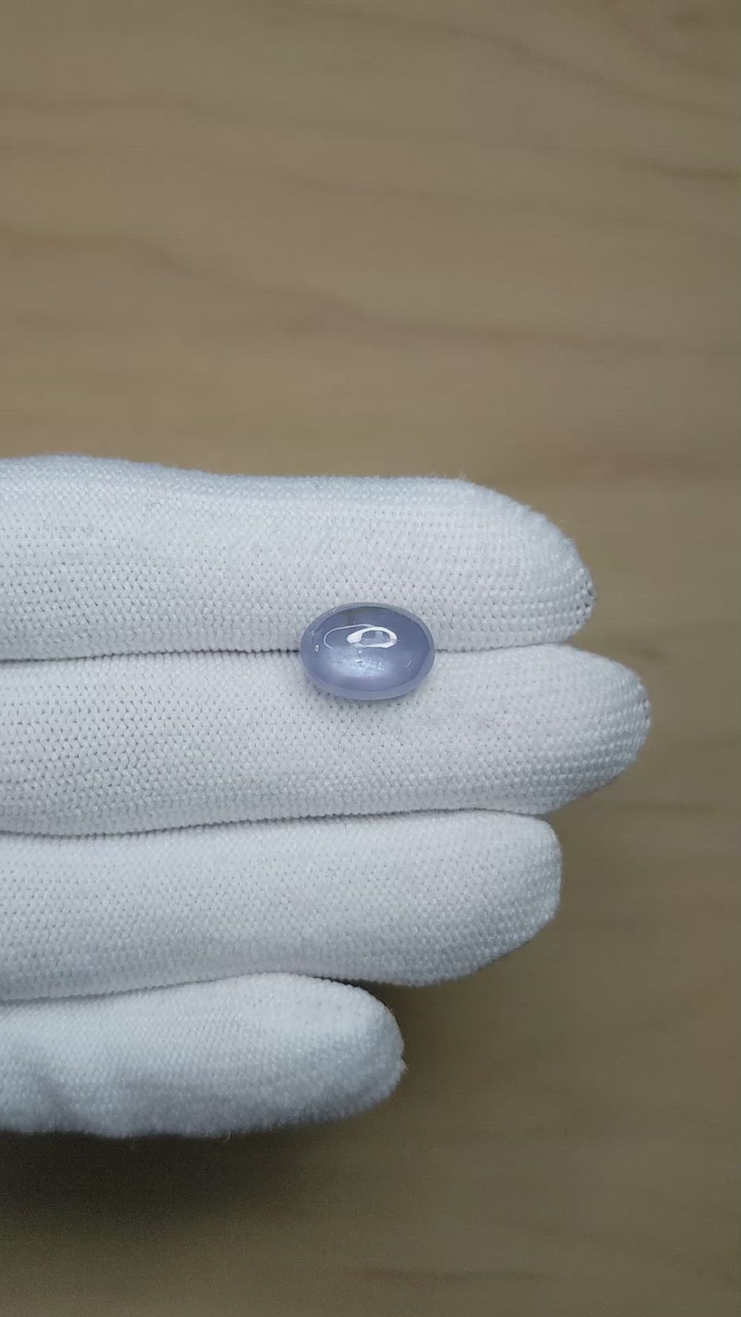 9.04 Ct. Blue Star Sapphire from Ceylon (Sri Lanka) Size Video