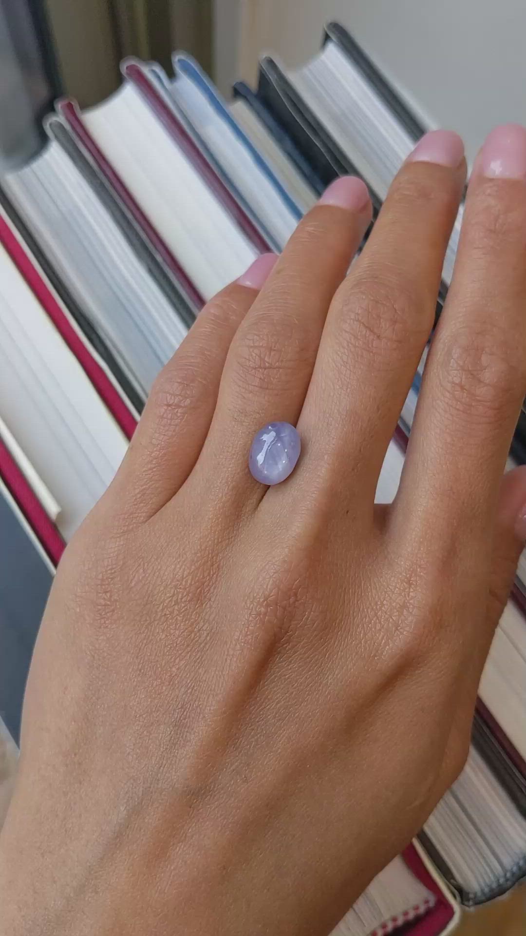 9.04 Ct. Blue Star Sapphire from Ceylon (Sri Lanka) Size Video
