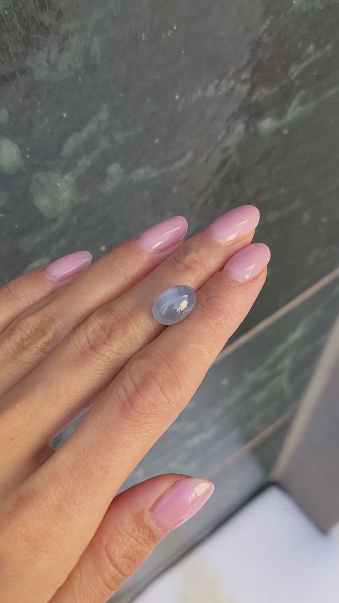 9.04 Ct. Blue Star Sapphire from Ceylon (Sri Lanka) Size Video
