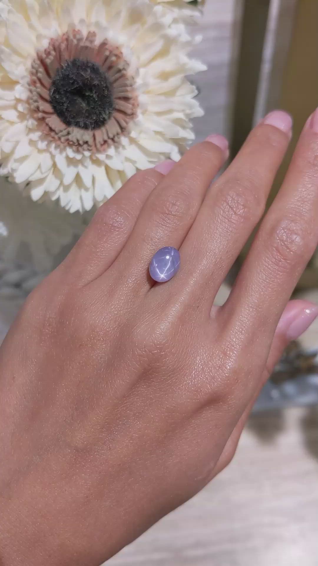 9.04 Ct. Blue Star Sapphire from Ceylon (Sri Lanka) Size Video