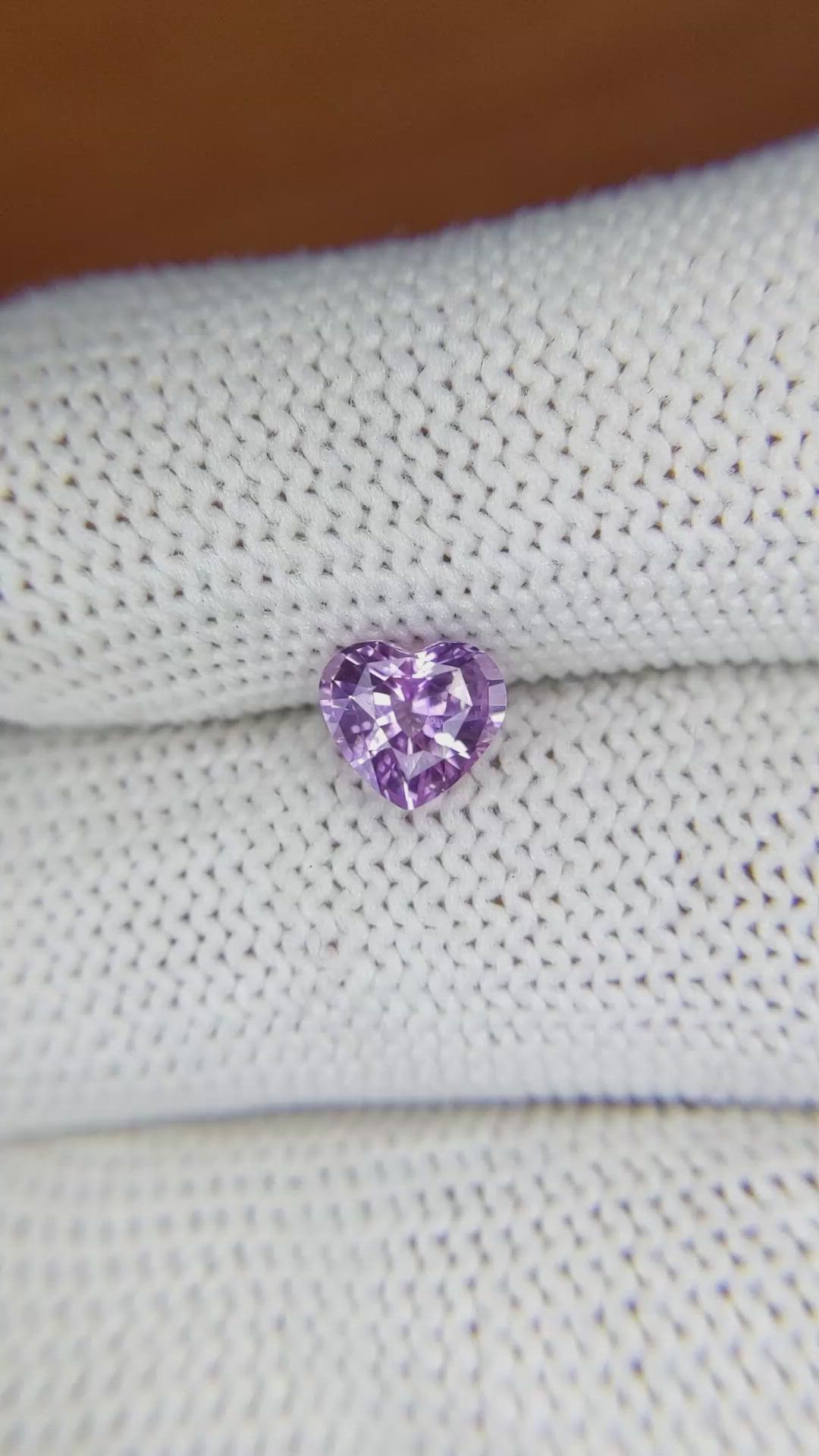 1.25 Ct. Pinkish Purple Sapphire from Ceylon (Sri Lanka) Size Video