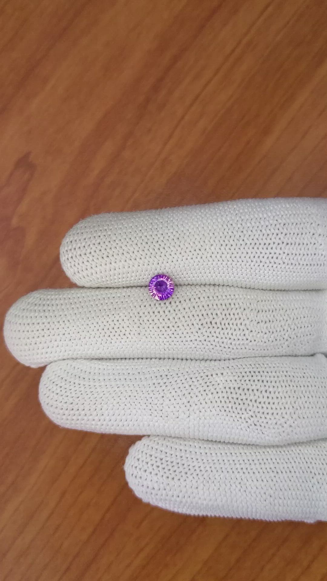 0.68 Ct. Purple Sapphire from Ceylon (Sri Lanka) Size Video