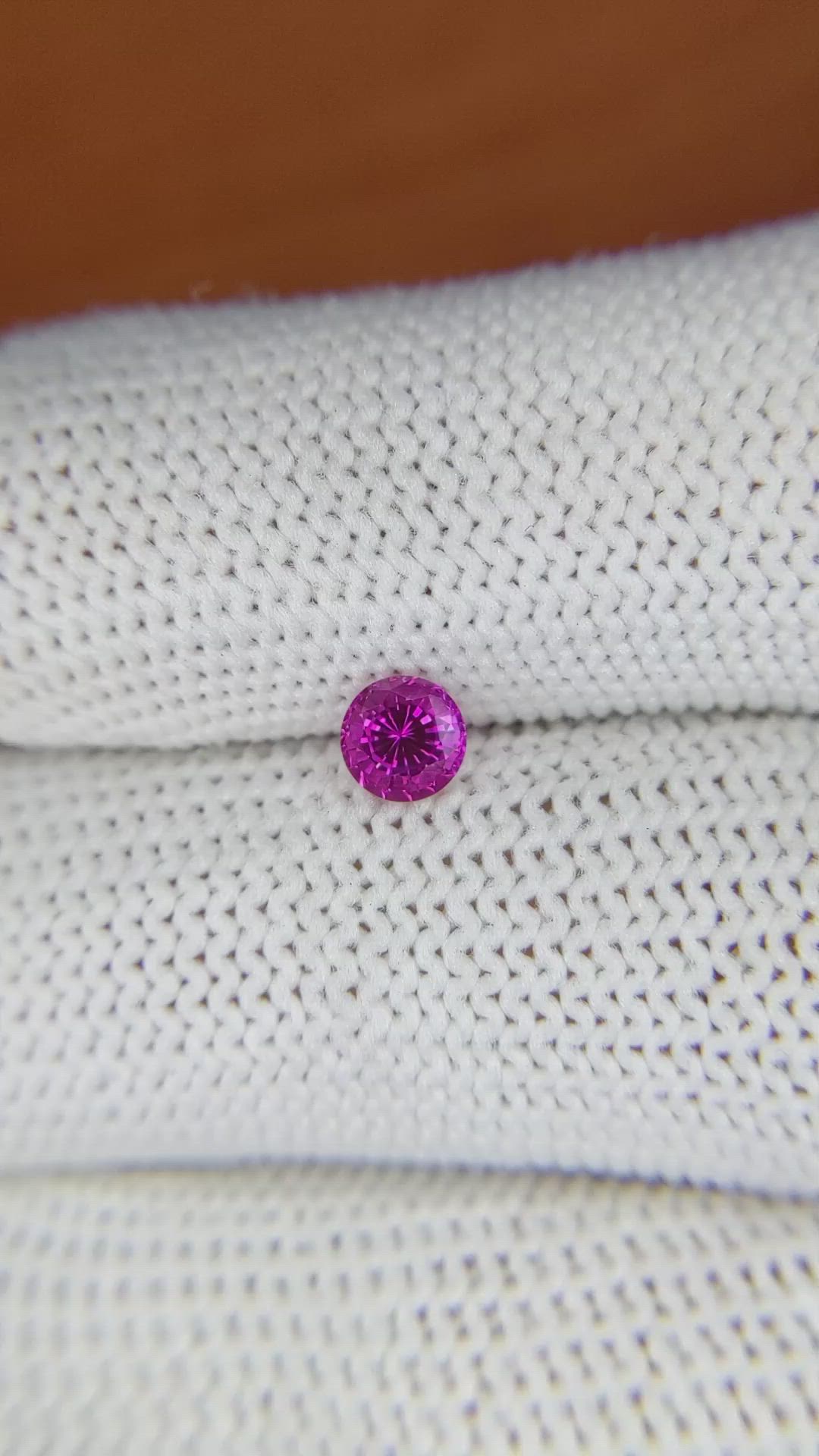 0.52 Ct. Pink Sapphire from Ceylon (Sri Lanka) Size Video