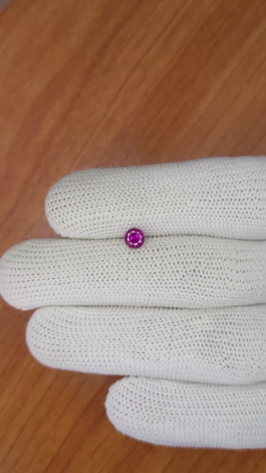 0.52 Ct. Pink Sapphire from Ceylon (Sri Lanka) Size Video