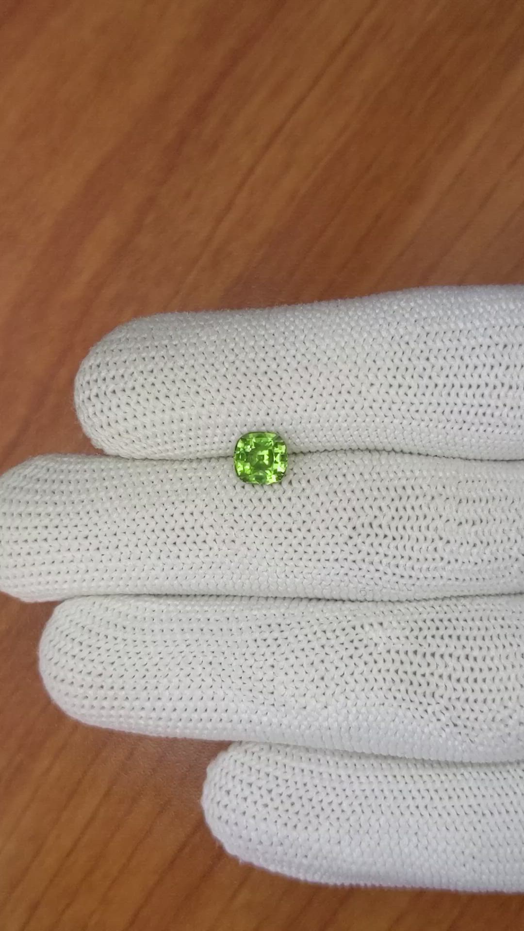 1.07 Ct. Green Sapphire from Madagascar Size Video