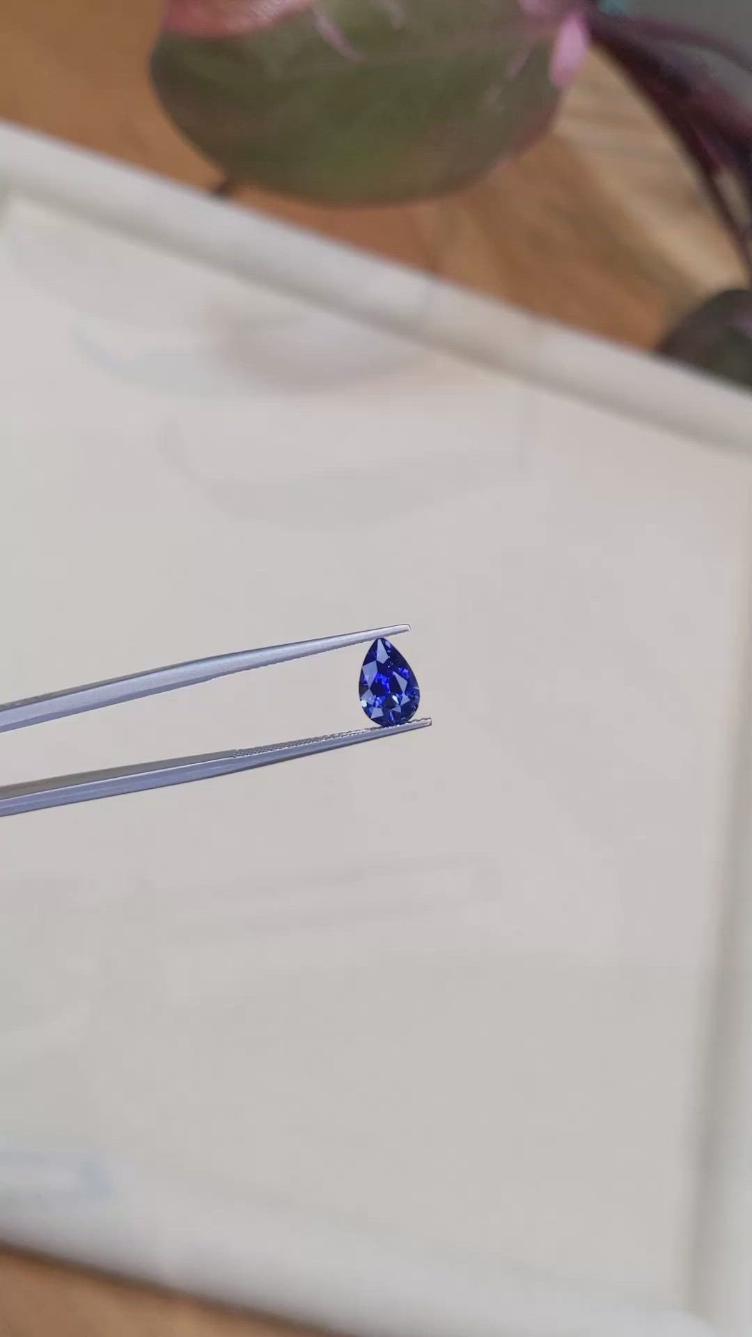1.66 Ct. Blue Sapphire from Ceylon (Sri Lanka) Size Video
