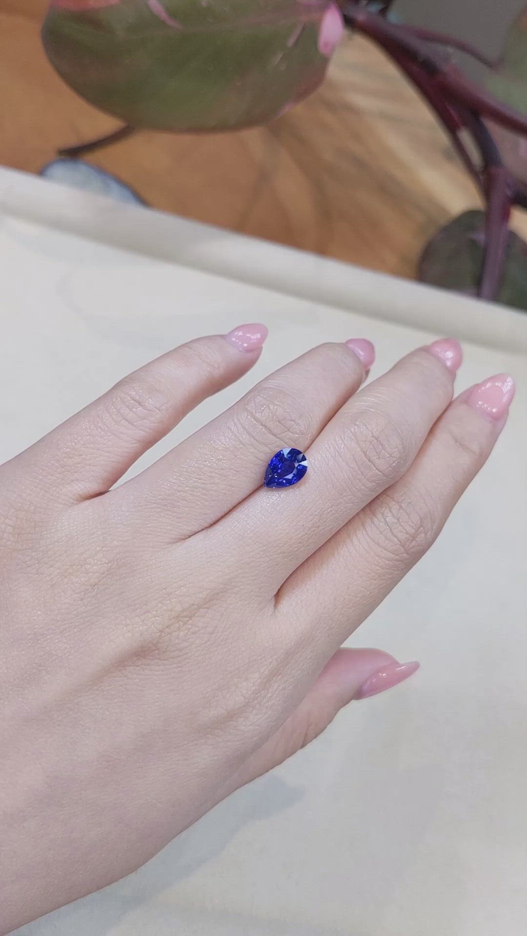 2.01 Ct. Blue Sapphire from Ceylon (Sri Lanka) Size Video