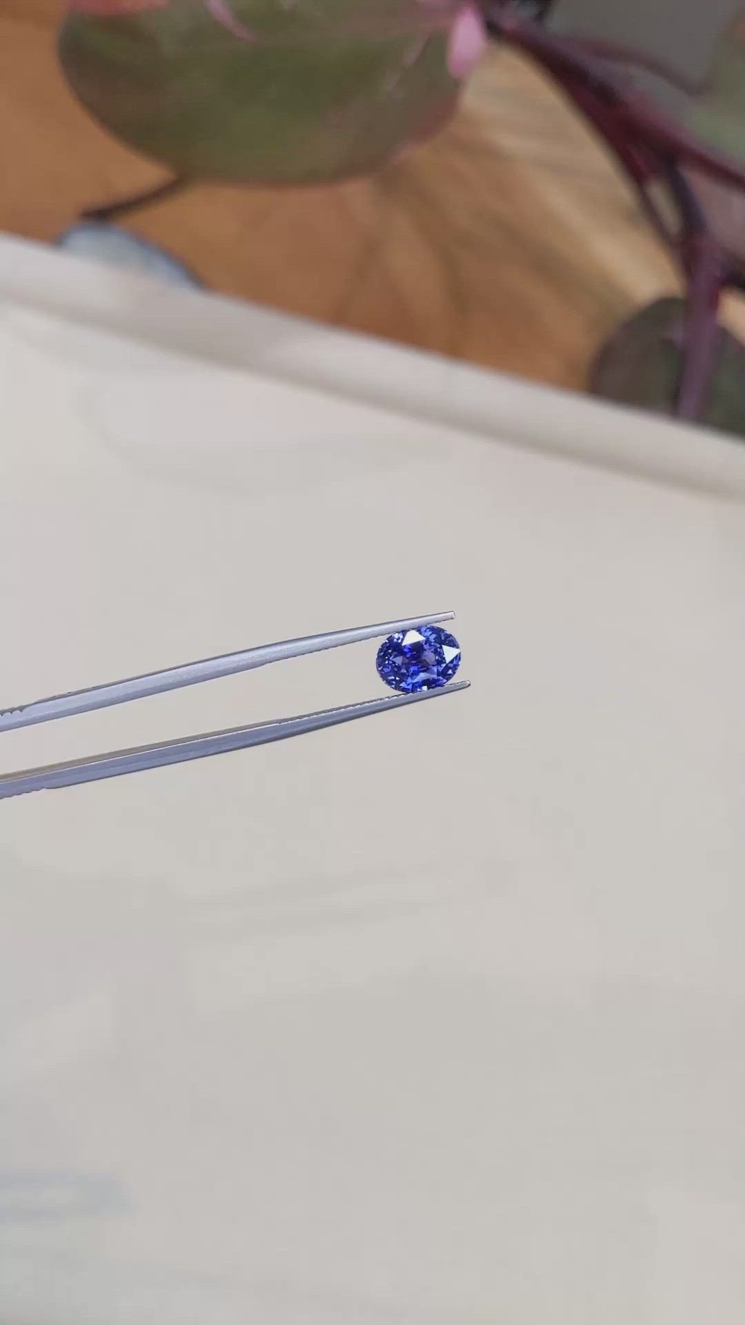 2.51 Ct. Blue Sapphire from Ceylon (Sri Lanka) Size Video