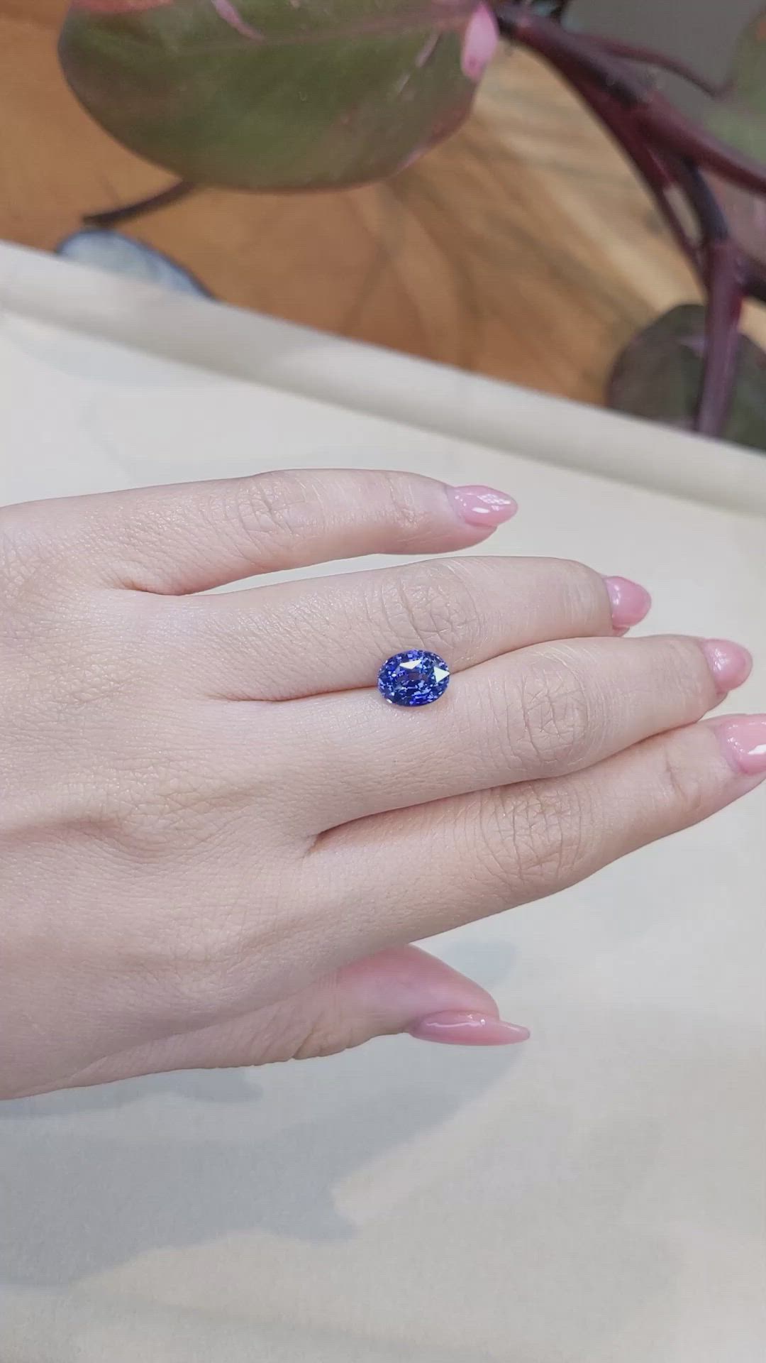2.51 Ct. Blue Sapphire from Ceylon (Sri Lanka) Size Video