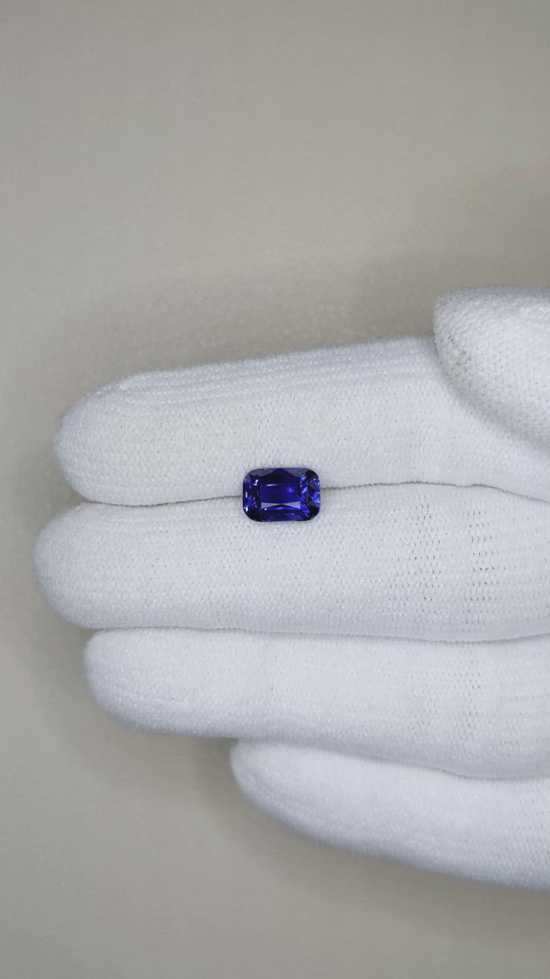 1.99 Ct. Blue Sapphire from Ceylon (Sri Lanka) Size Video