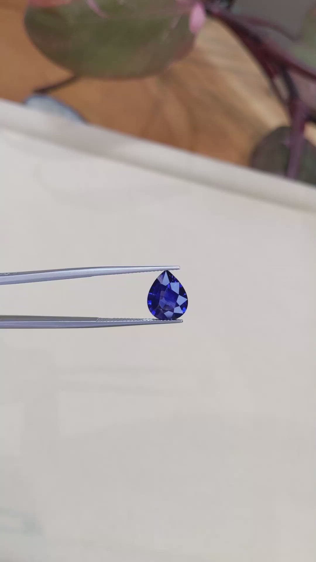 3.62 Ct. Blue Sapphire from Ceylon (Sri Lanka) Size Video