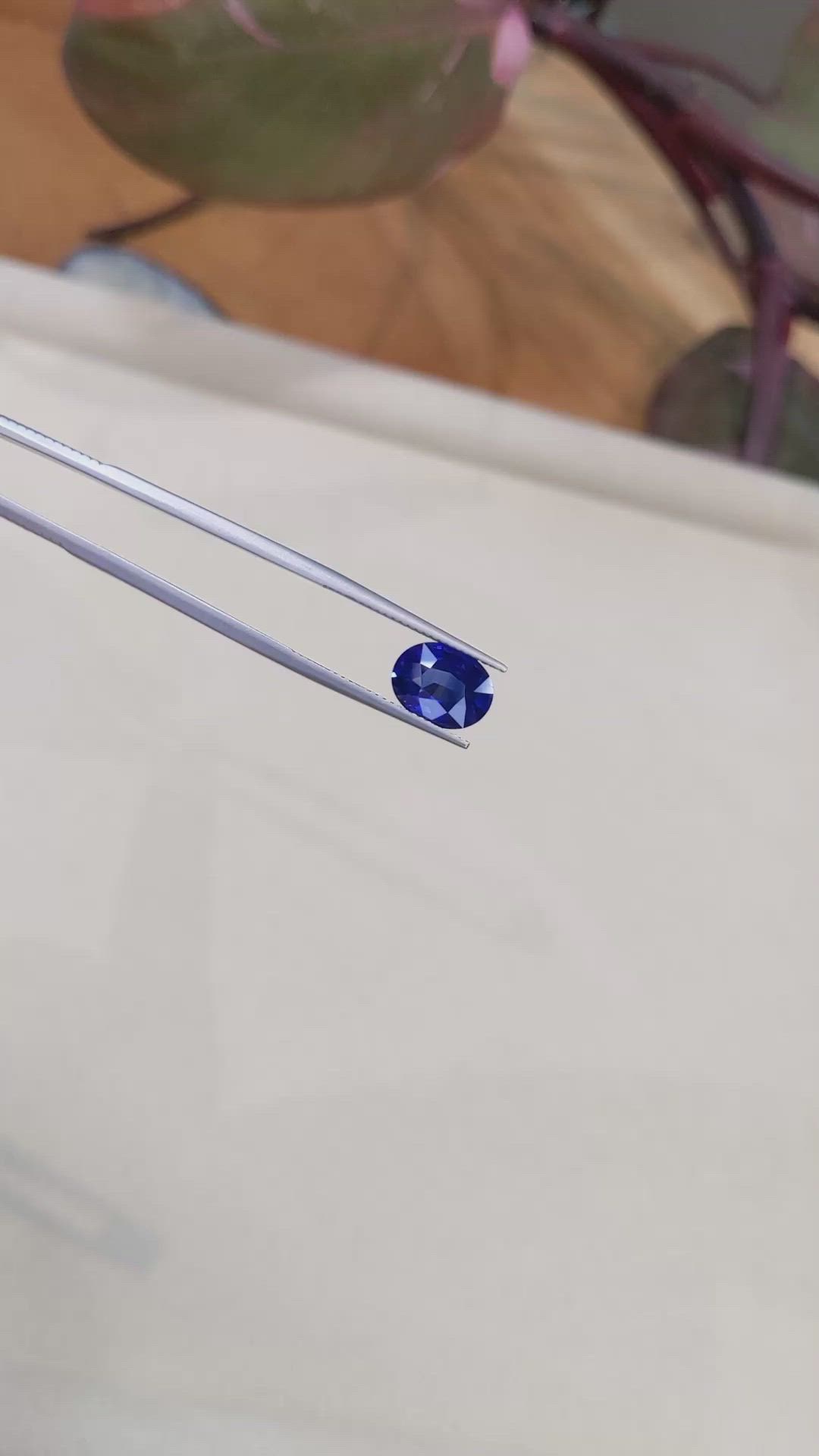 3.51 Ct. Blue Sapphire from Ceylon (Sri Lanka) Size Video