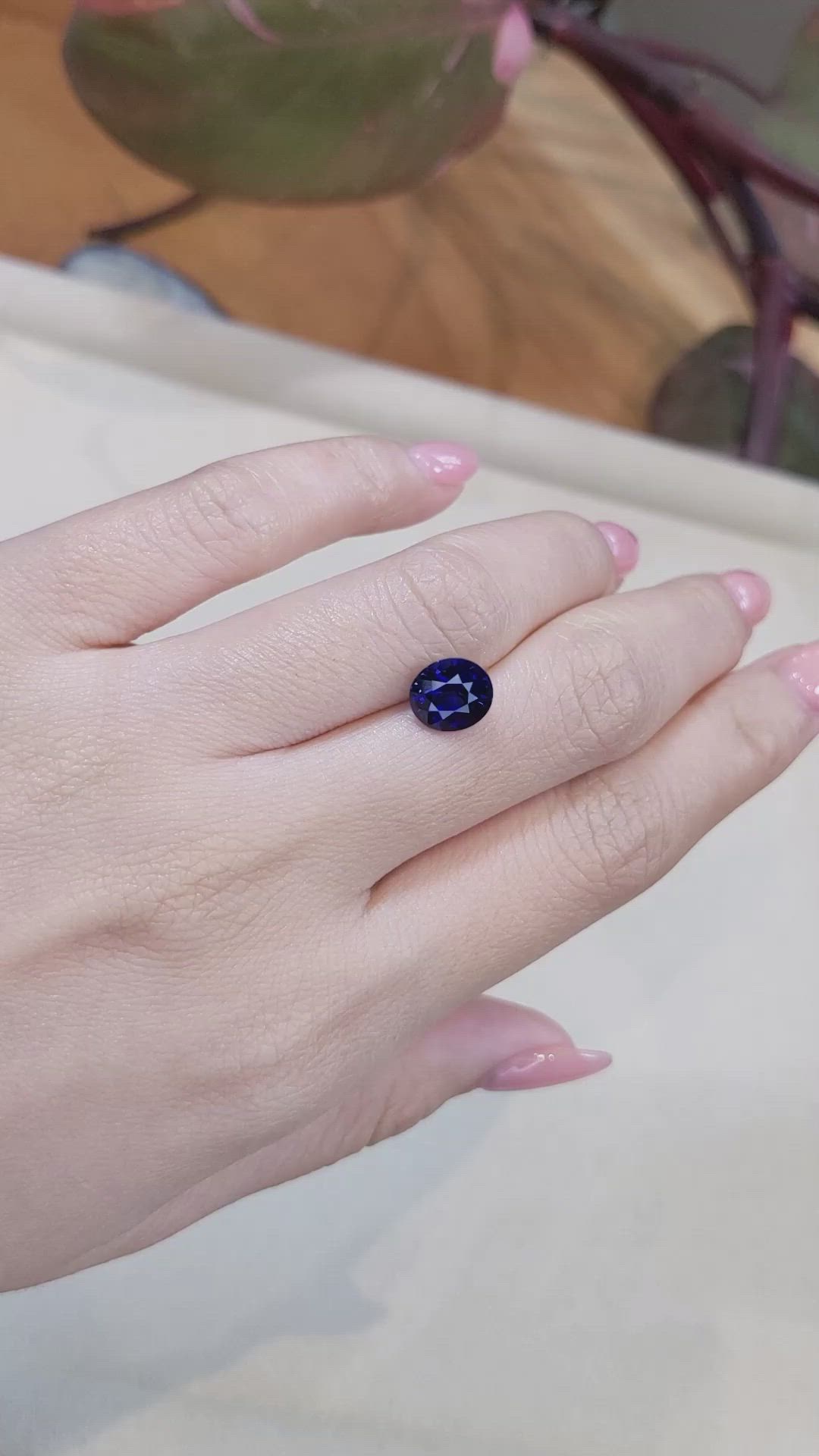 3.01 Ct. Blue Sapphire from Ceylon (Sri Lanka) Size Video