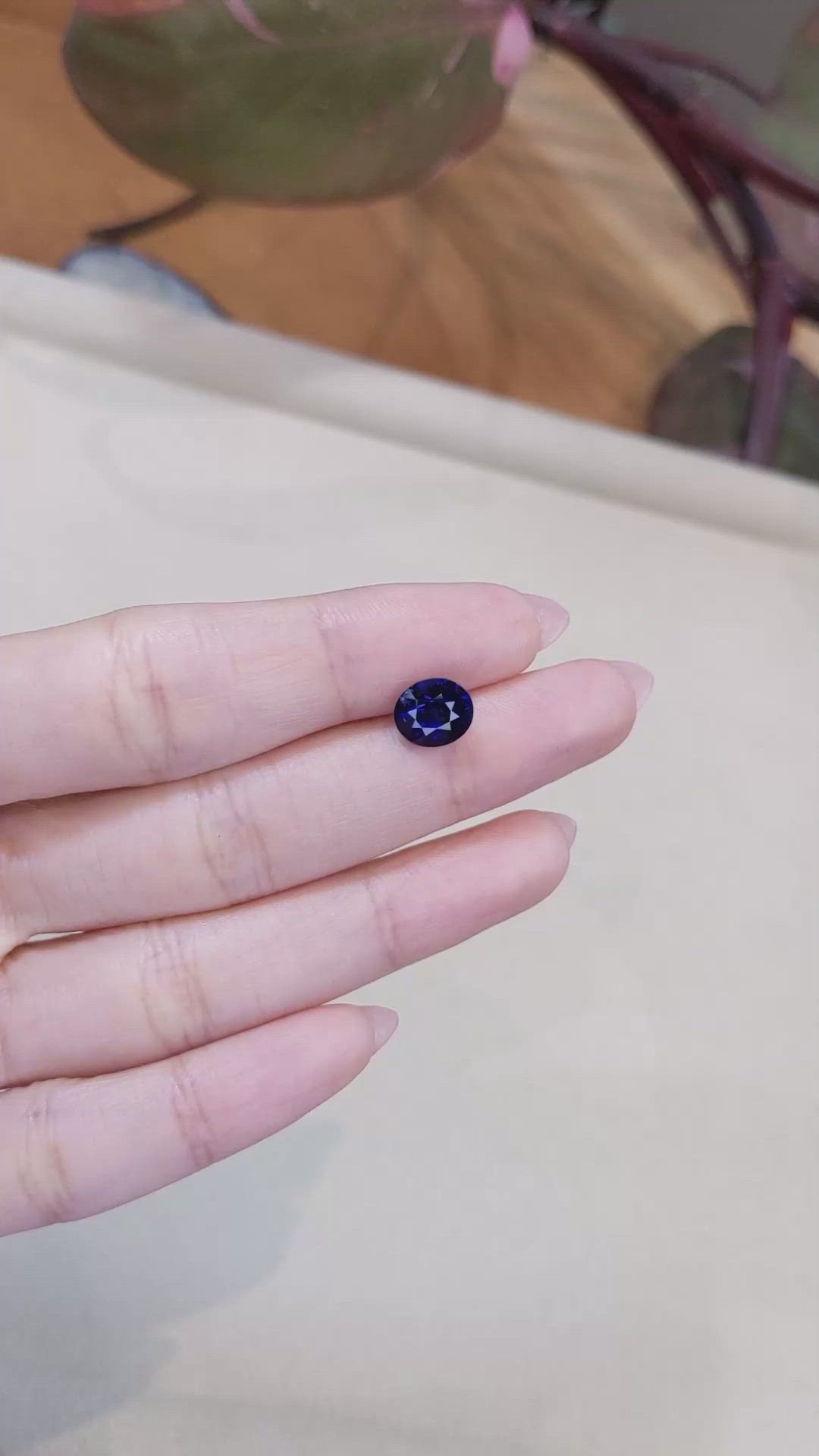3.01 Ct. Blue Sapphire from Ceylon (Sri Lanka) Size Video