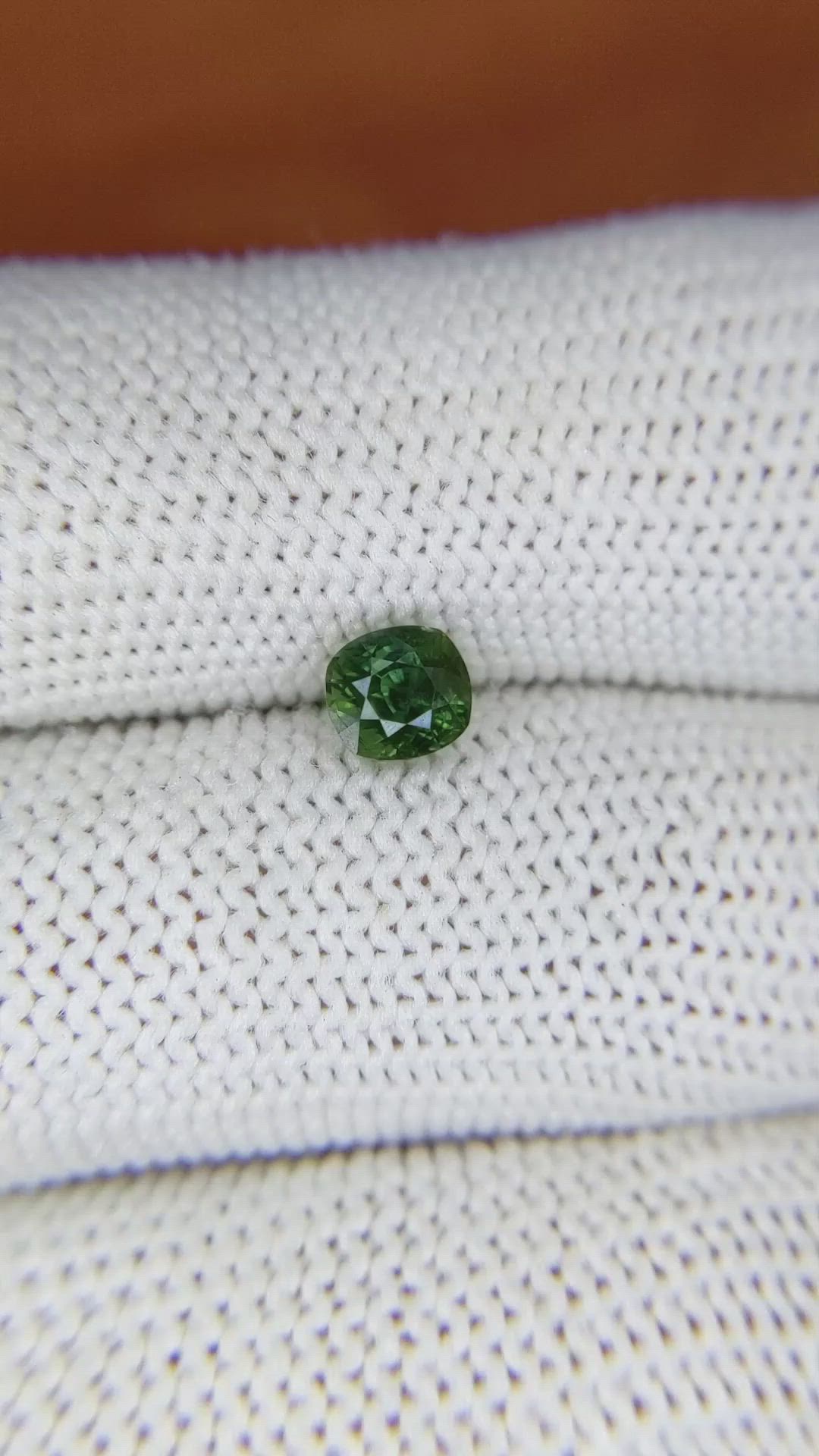 1.00 Ct. Green Sapphire from Madagascar Size Video