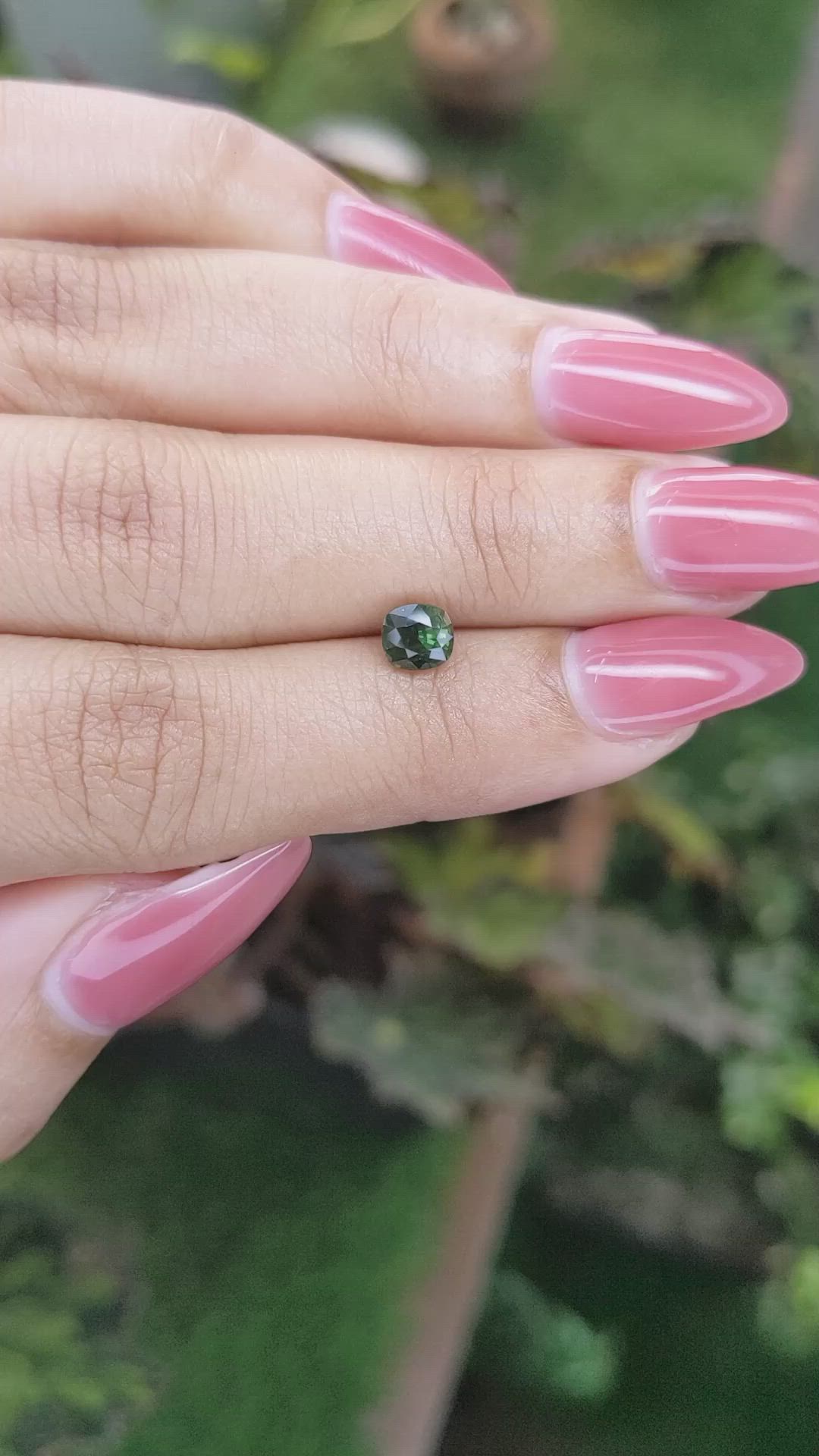 1.00 Ct. Green Sapphire from Madagascar Size Video