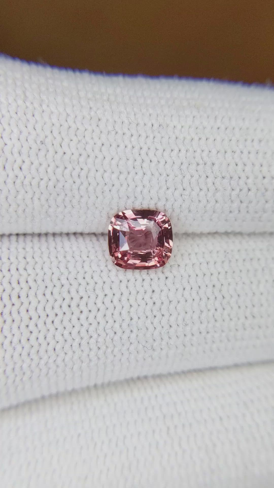 1.10 Ct. Peach Sapphire from Ceylon (Sri Lanka) Size Video