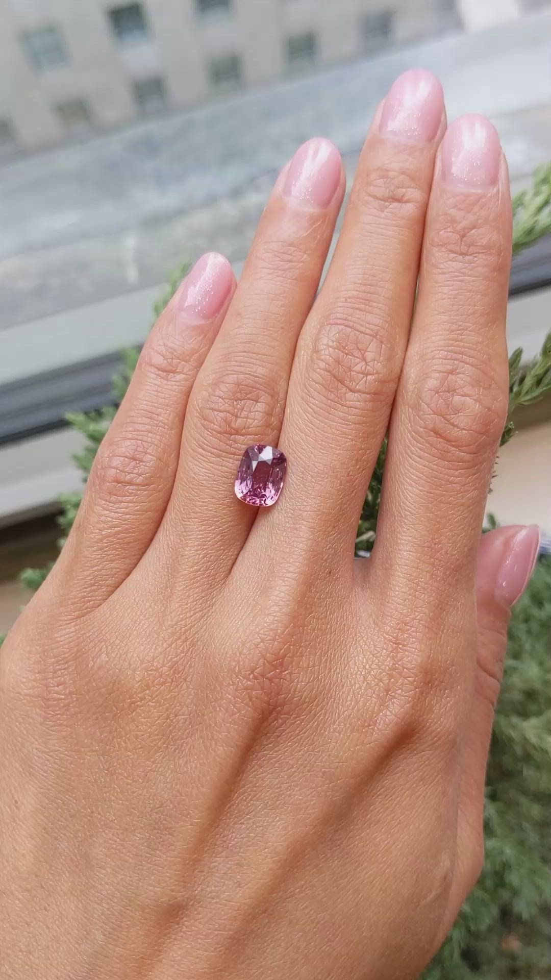3.17 Ct. Padparadscha Sapphire from Madagascar Size Video