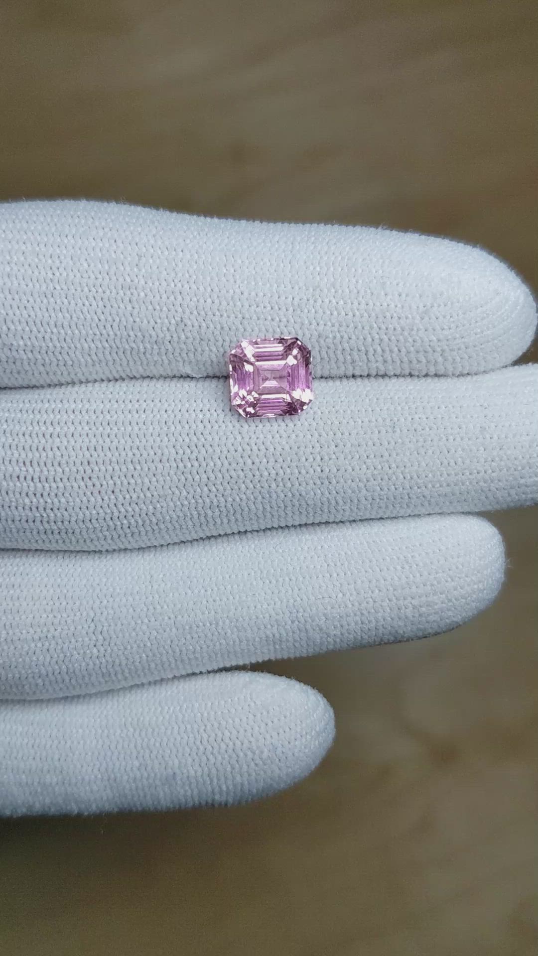 3.11 Ct. Pink Sapphire from Ceylon (Sri Lanka) Size Video