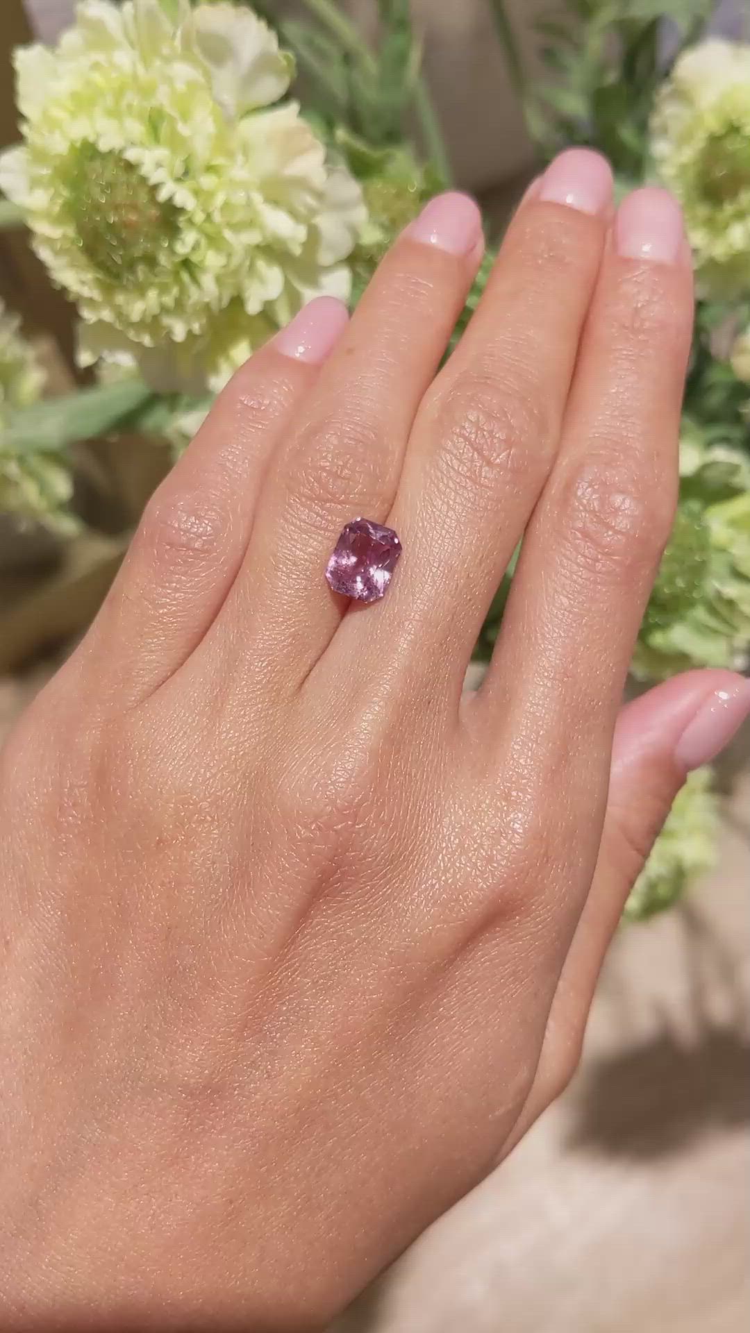 3.37 Ct. Padparadscha Sapphire from Madagascar Size Video