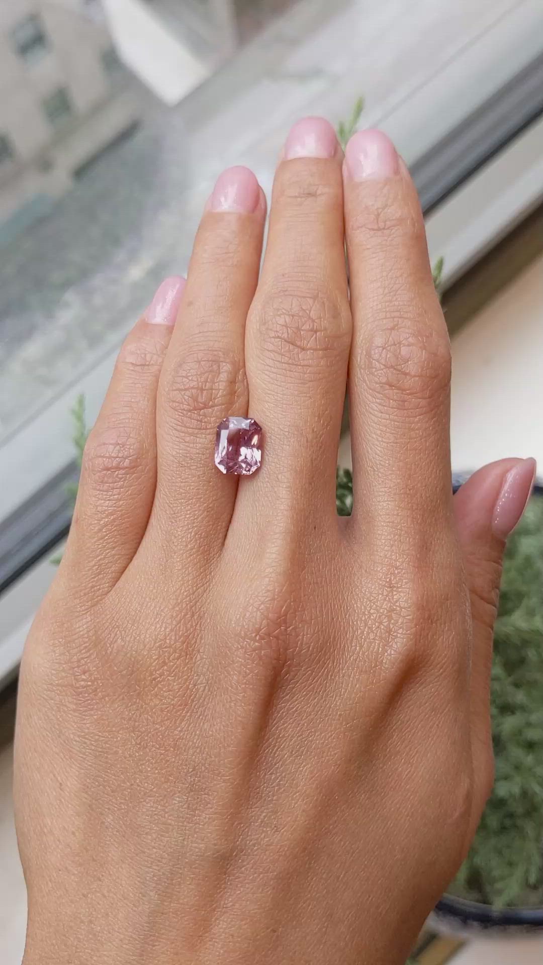 3.37 Ct. Padparadscha Sapphire from Madagascar Size Video