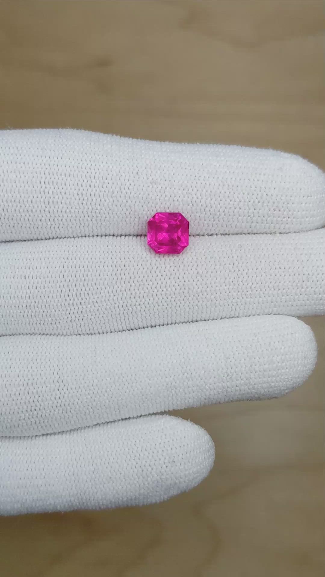 2.28 Ct. Pink Sapphire from Burma (Myanmar) Size Video